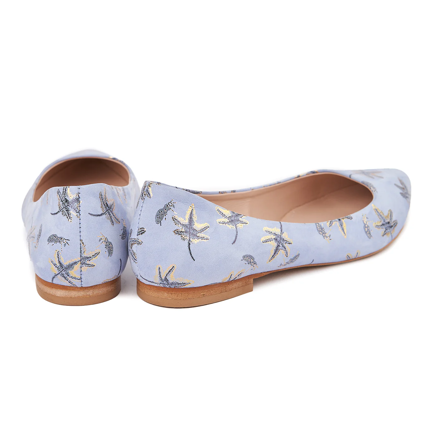Balerini dama din piele naturala blue 4660 - Image 2