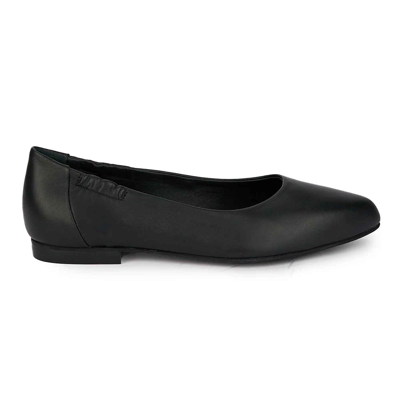 Balerini dama din piele naturala neagra 18031