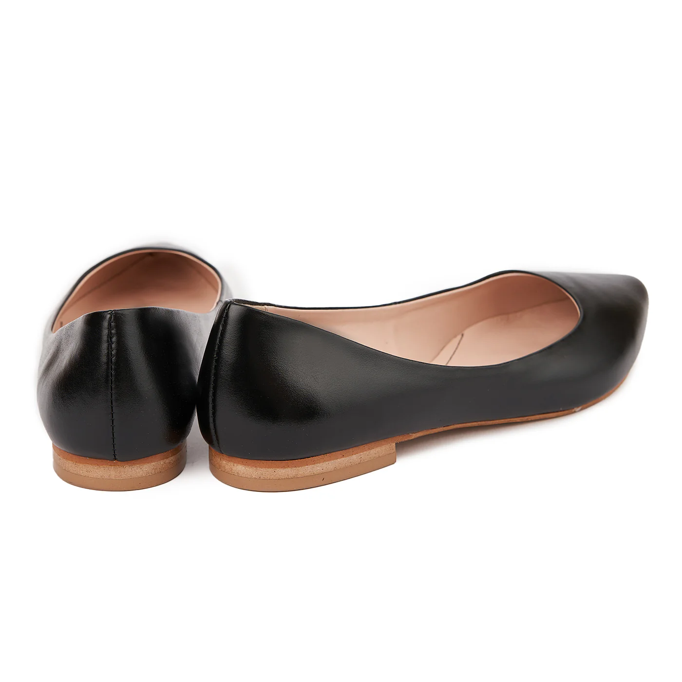 Balerini dama din piele naturala neagra 4651 - Image 2