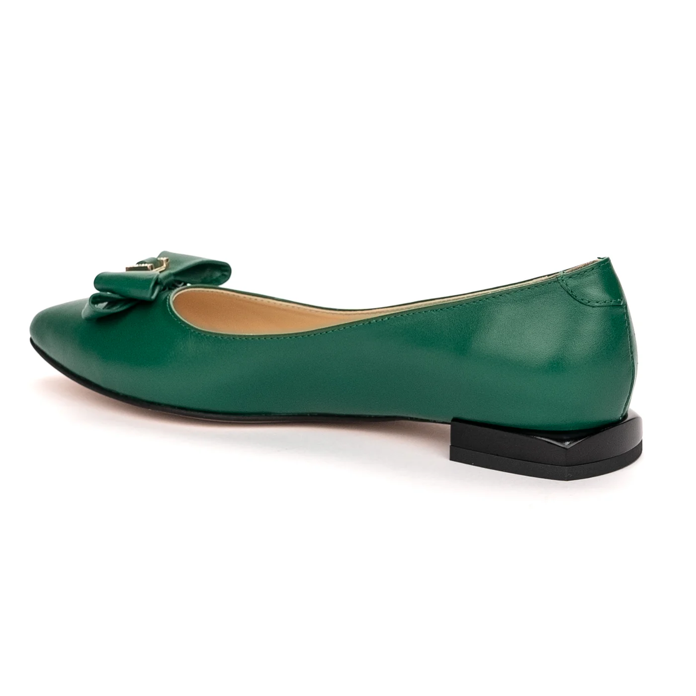 Balerini dama din piele naturala verde 13400 - Image 2
