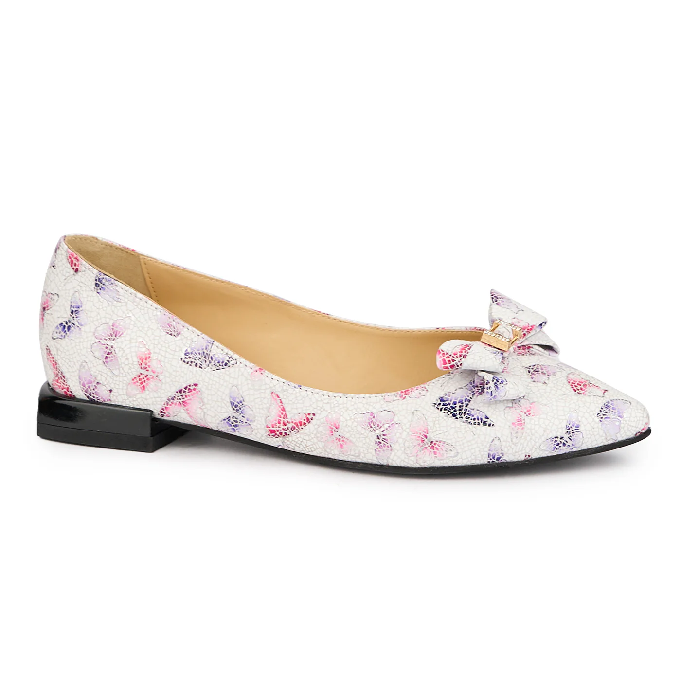 Balerini eleganti dama din piele naturala multicolor 16254