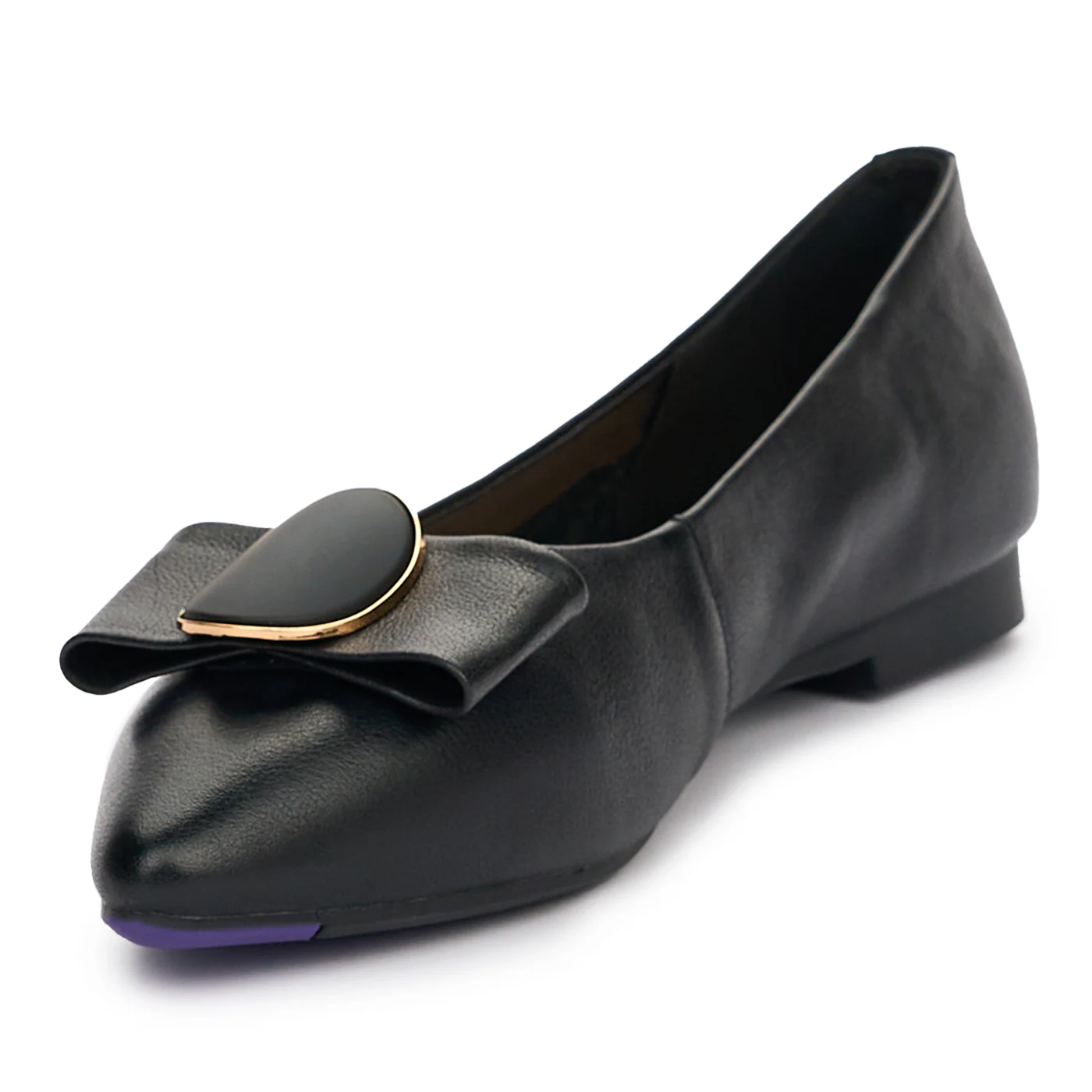 Balerini eleganti dama din piele naturala neagra 13102 - Image 3