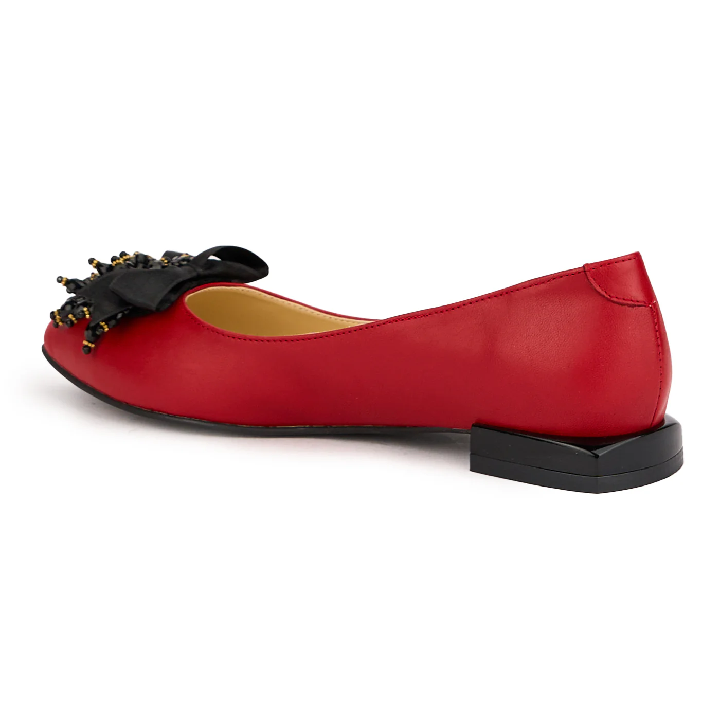 Balerini eleganti dama din piele naturala rosie 16461 - Image 2
