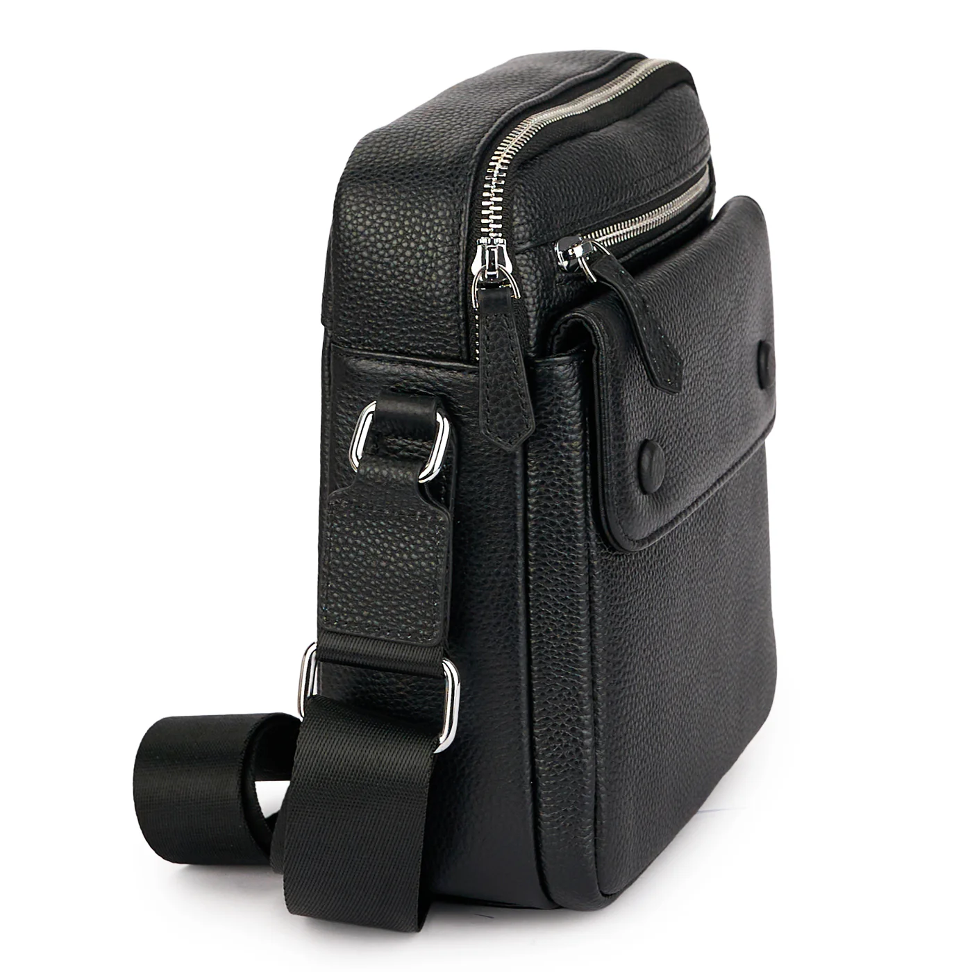Borseta umar barbati din piele naturala neagra 21627 - Image 2
