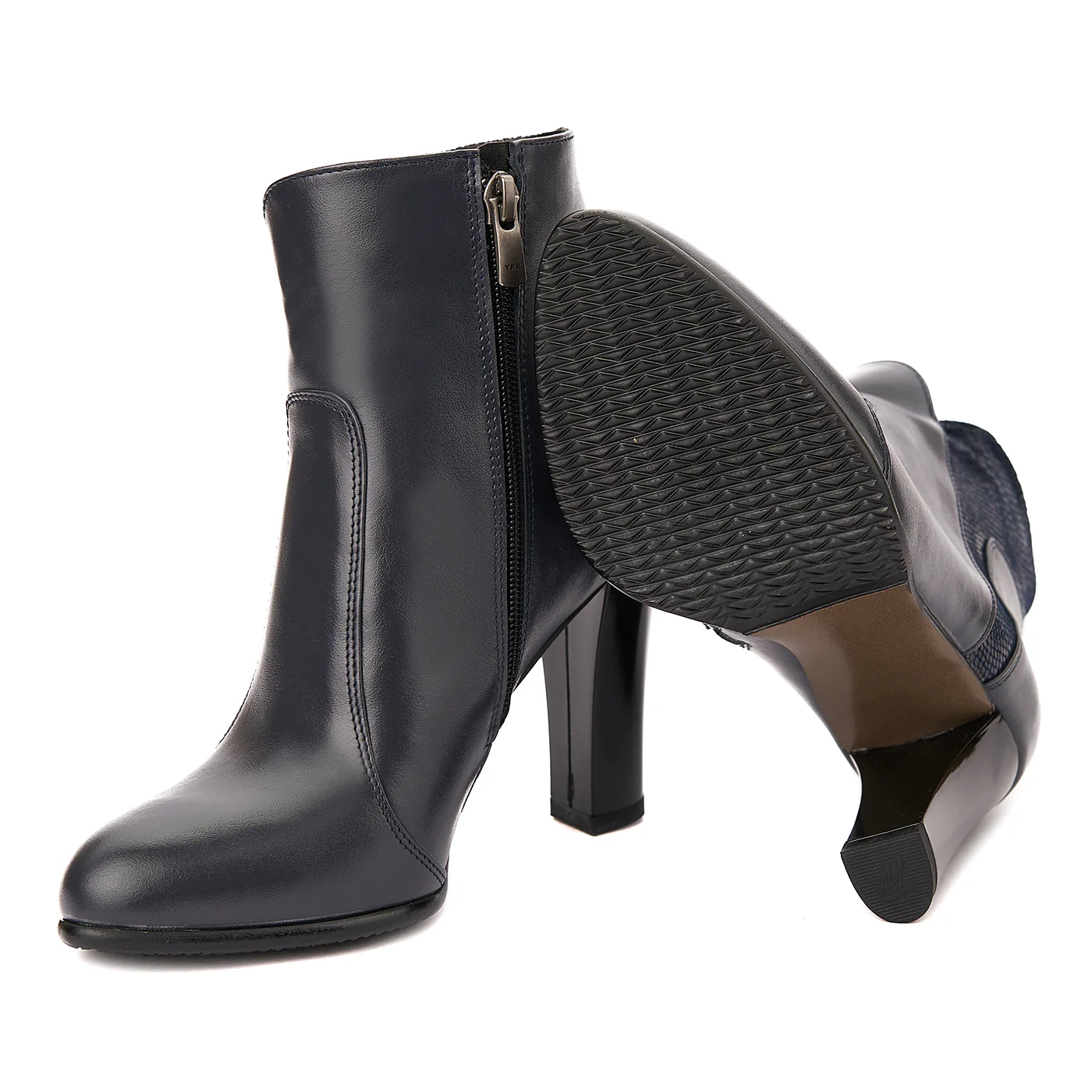 Botine dama bleumarin din piele naturala 6189 - Image 3