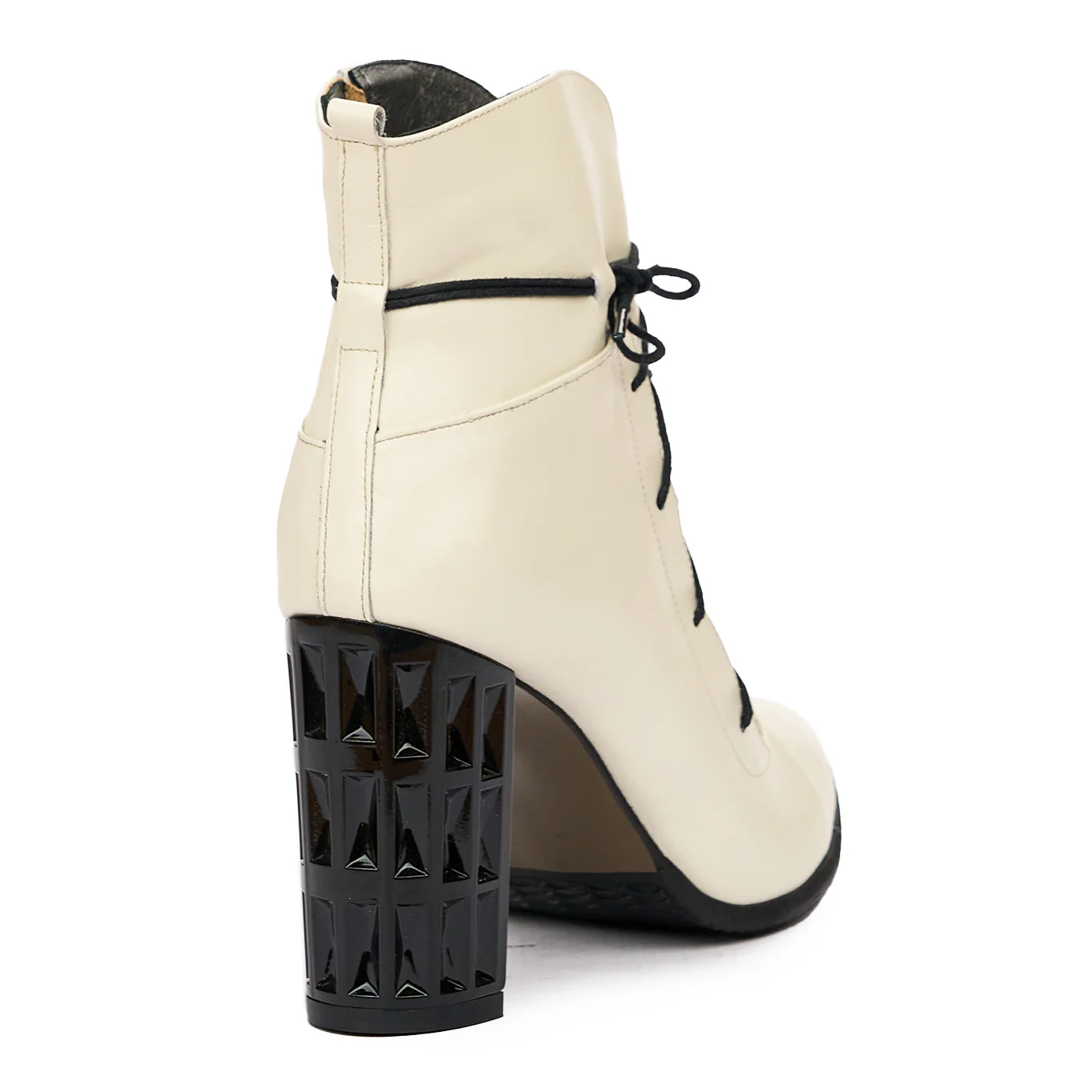 Botine dama crem din piele naturala 6598 - Image 2
