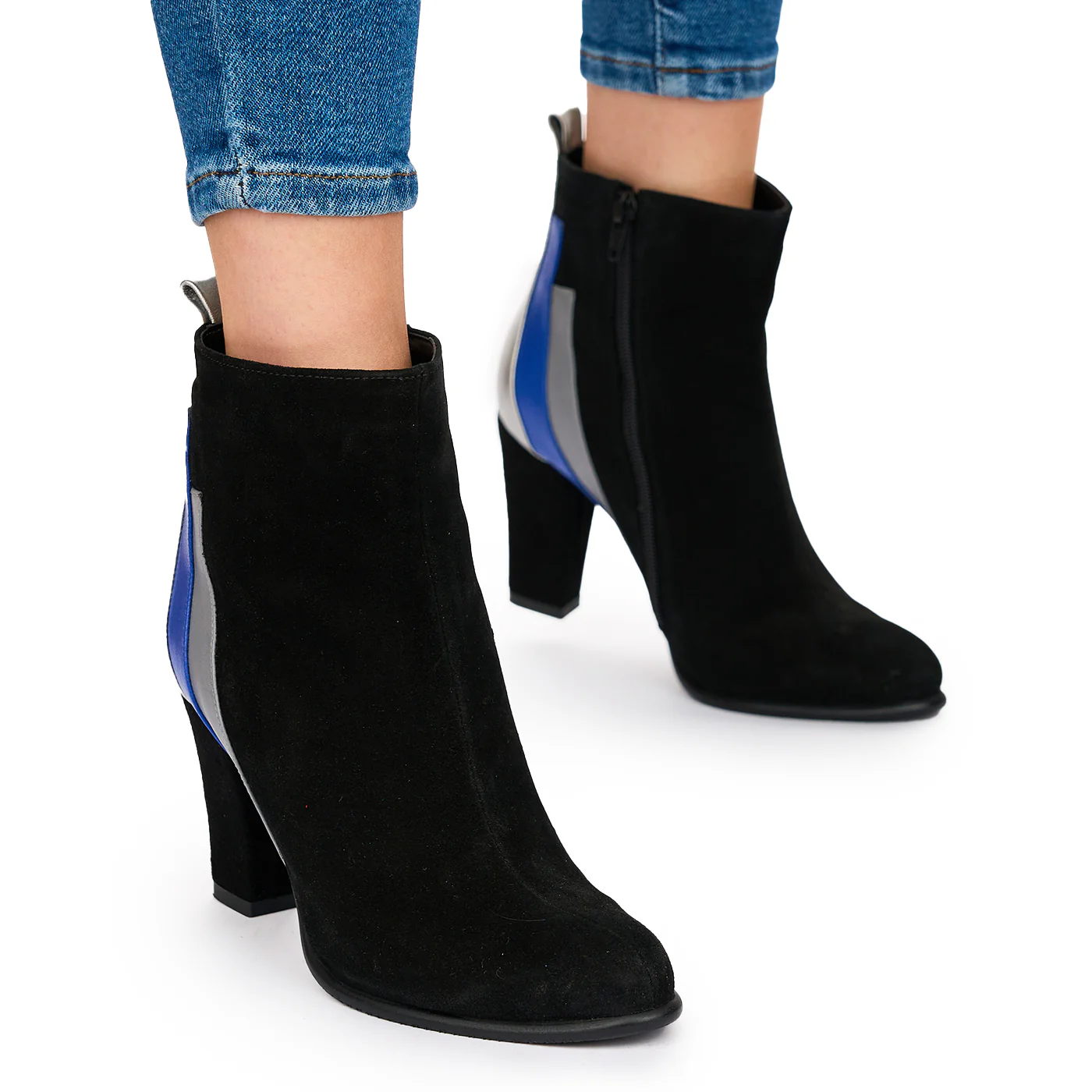Botine Dama Din Piele Naturala Neagra 10598 - Image 2
