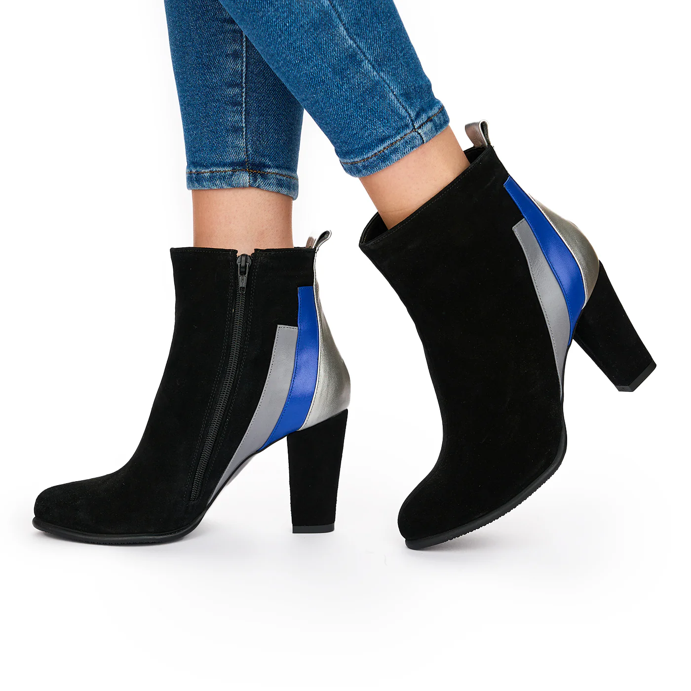Botine Dama Din Piele Naturala Neagra 10598 - Image 3