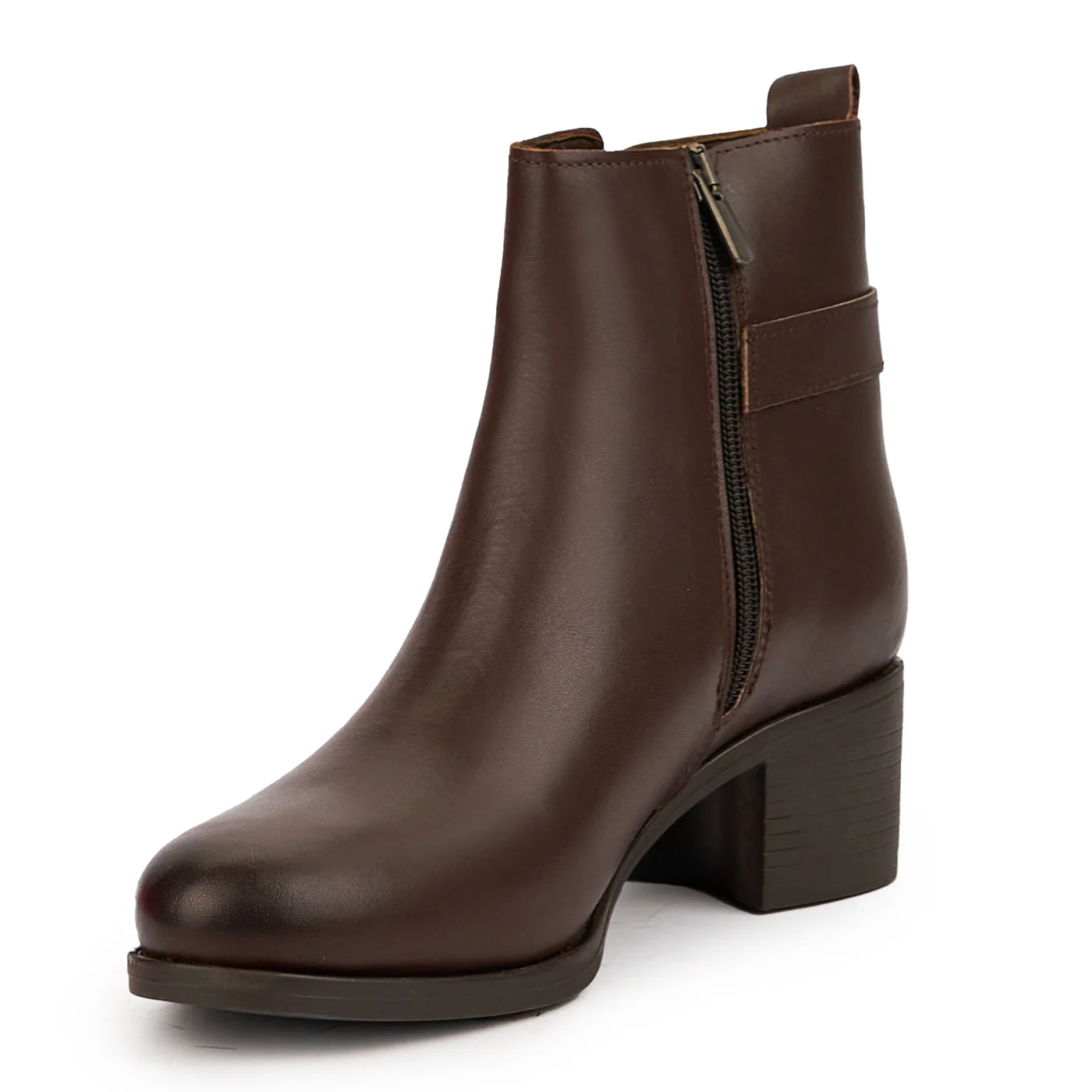 Botine dama din piele naturala maro 14592 - Image 3