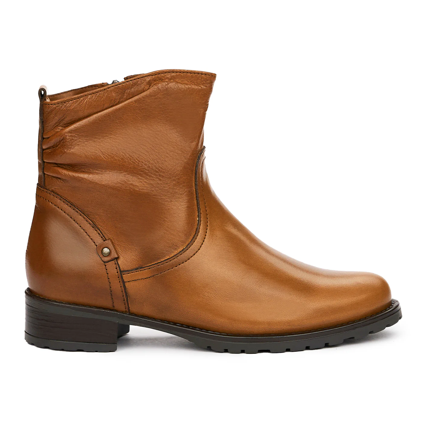 Botine dama din piele naturala maro 3991