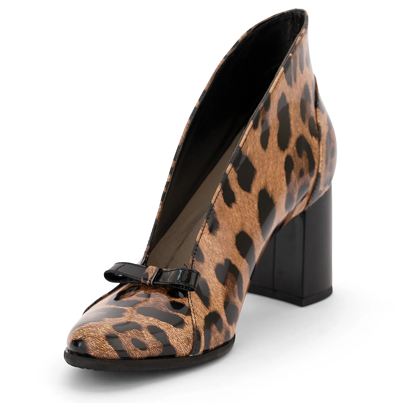 Botine dama din piele naturala multicolor cu toc de 8 cm 14169 - Image 3