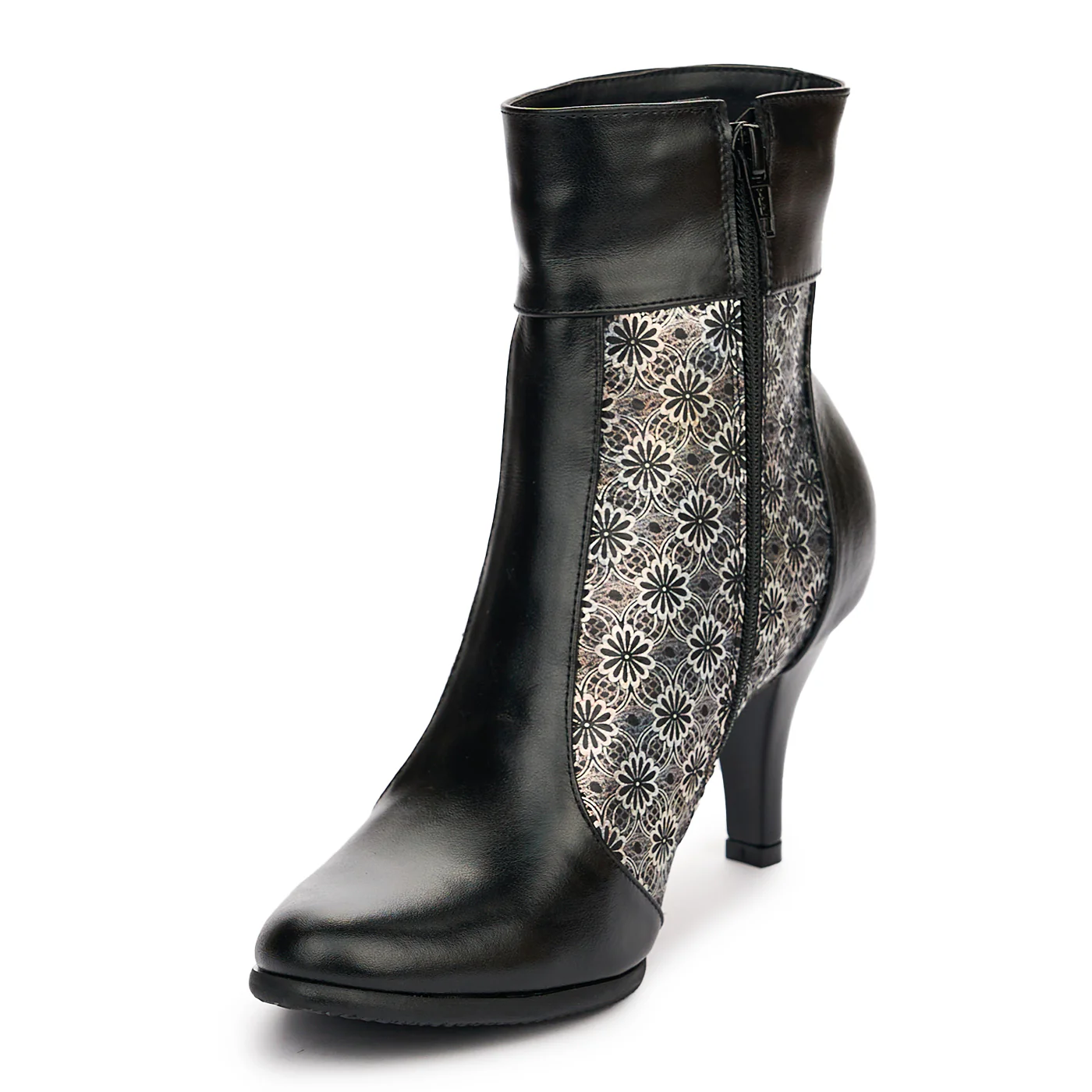 Botine dama din piele naturala neagra 13112 - Image 3