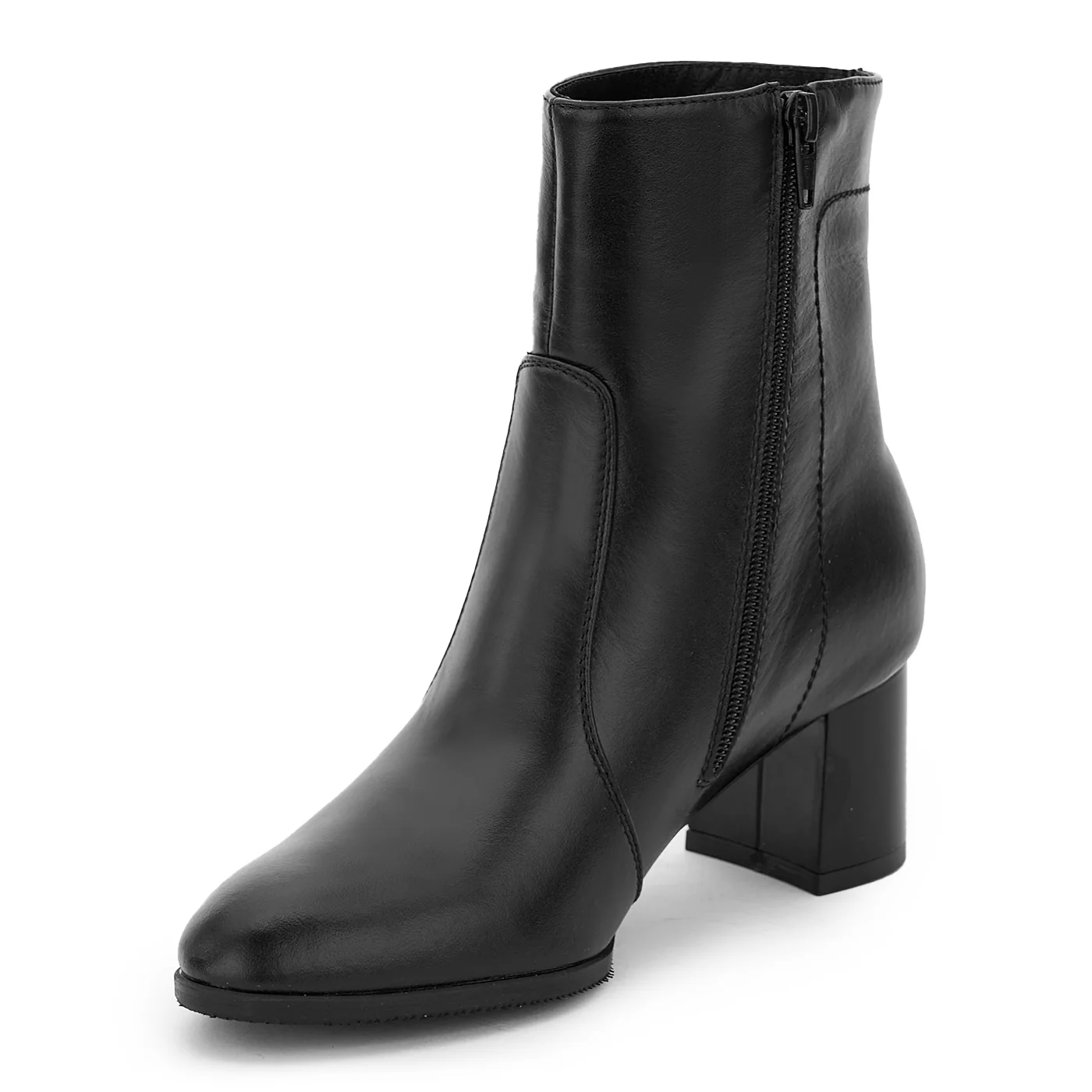 Botine dama din piele naturala neagra 14229 - Image 3
