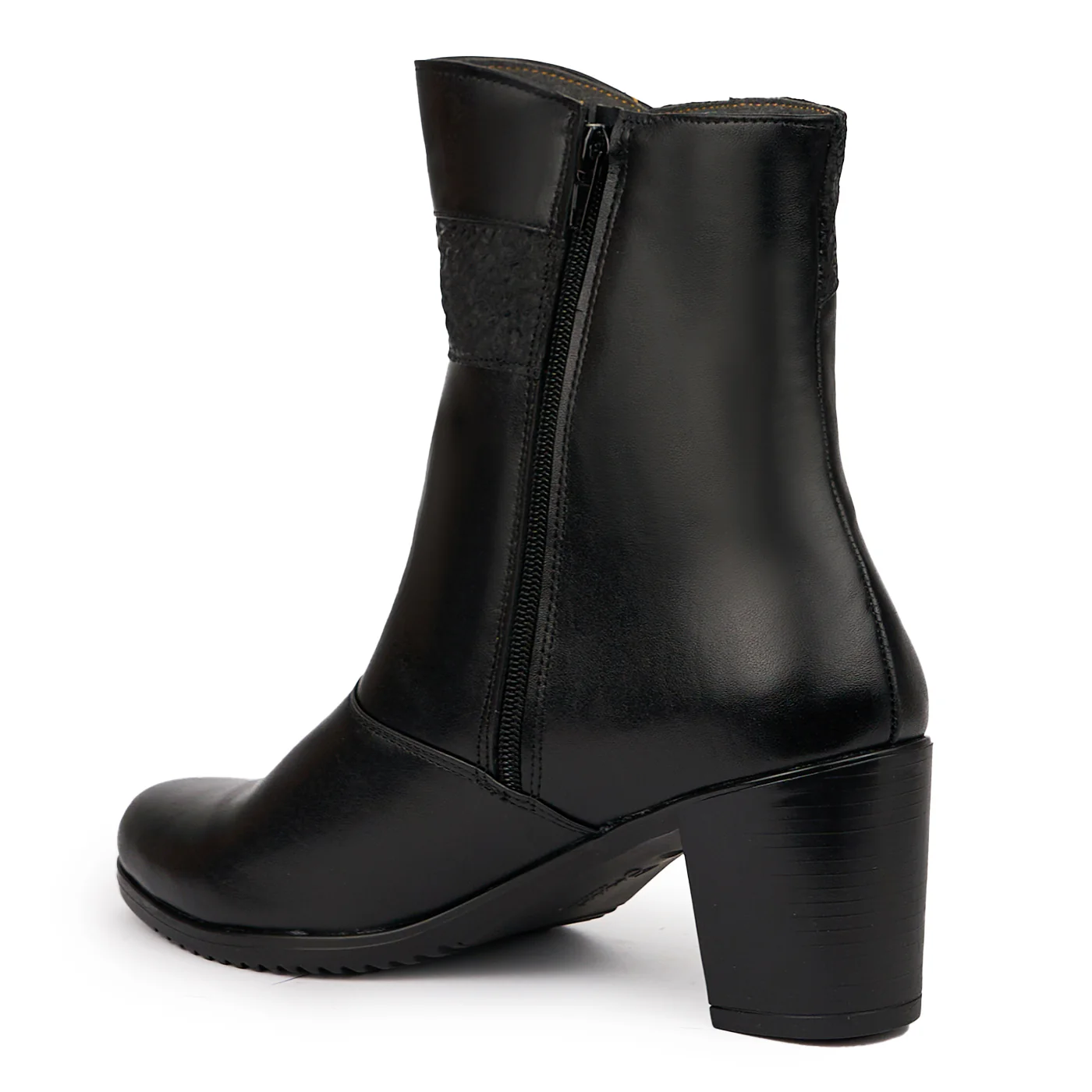 Botine dama din piele naturala neagra 14296 - Image 2