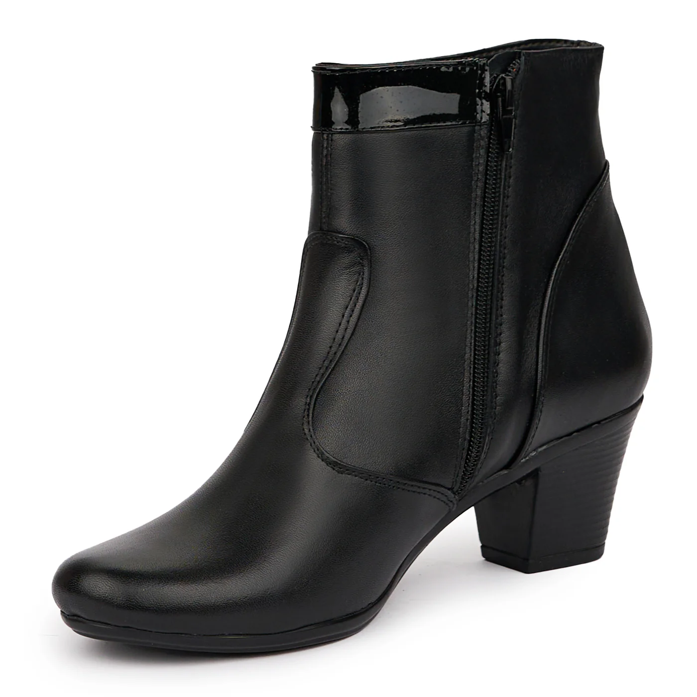 Botine dama din piele naturala neagra 14300 - Image 3