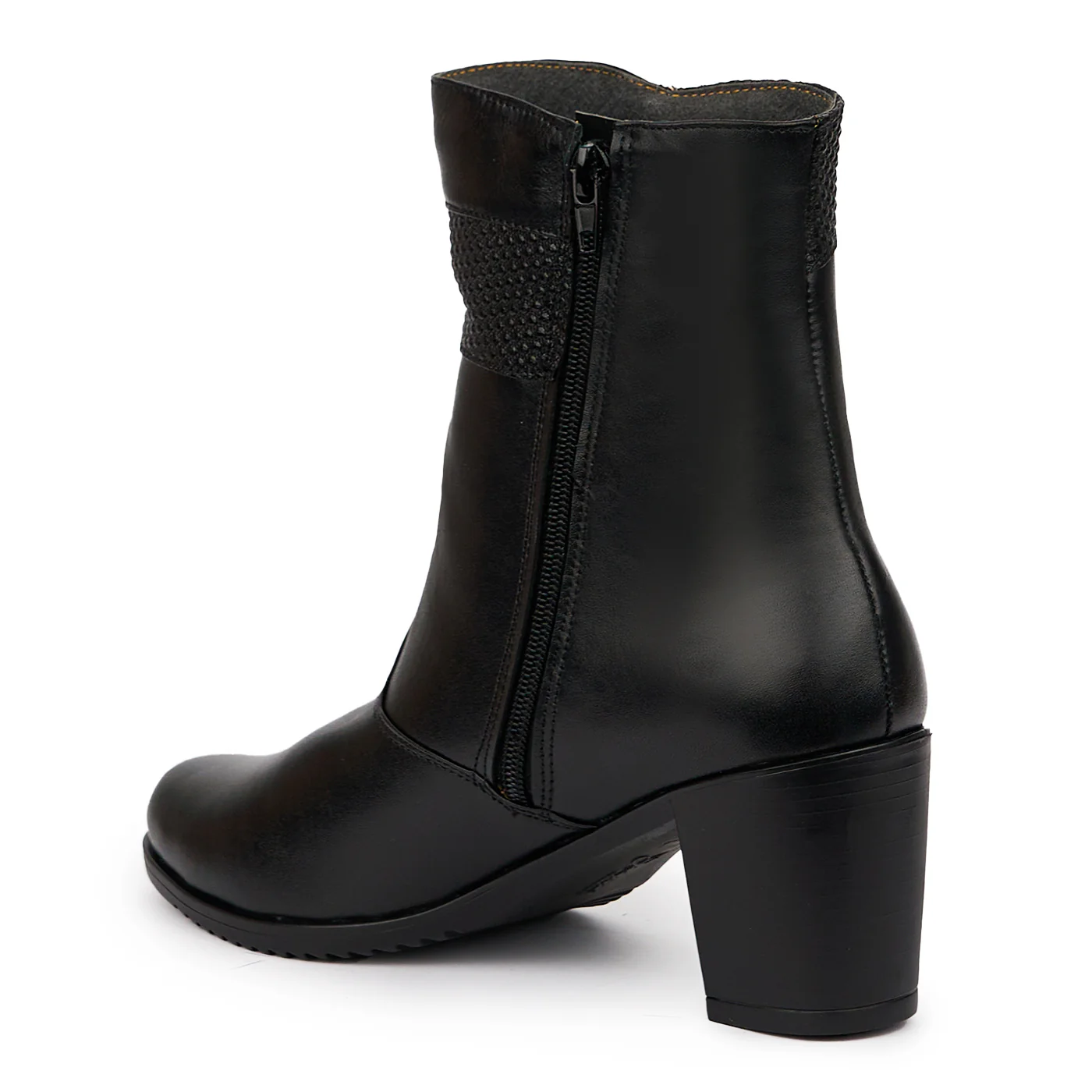 Botine dama din piele naturala neagra 14303 - Image 2