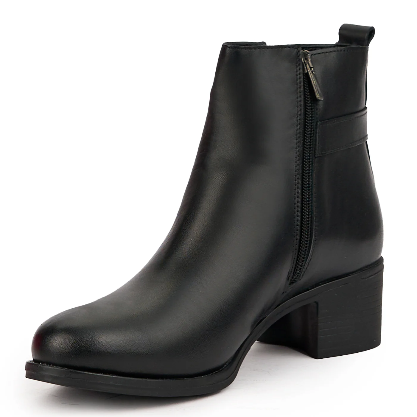 Botine dama din piele naturala neagra 14591 - Image 3