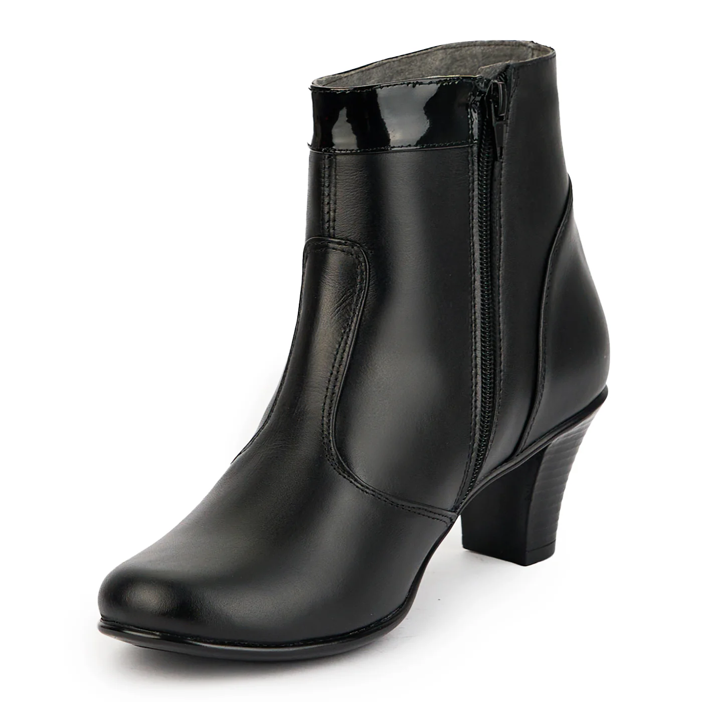Botine dama din piele naturala neagra 14881 - Image 3