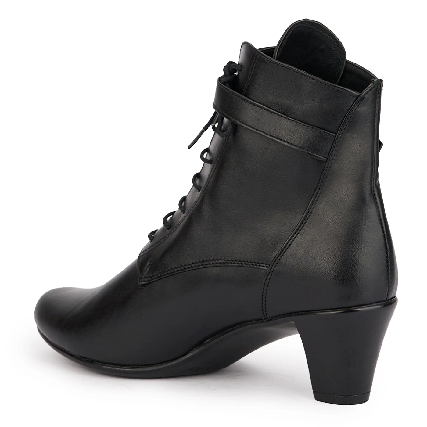 Botine dama din piele naturala neagra 16888 - Image 2