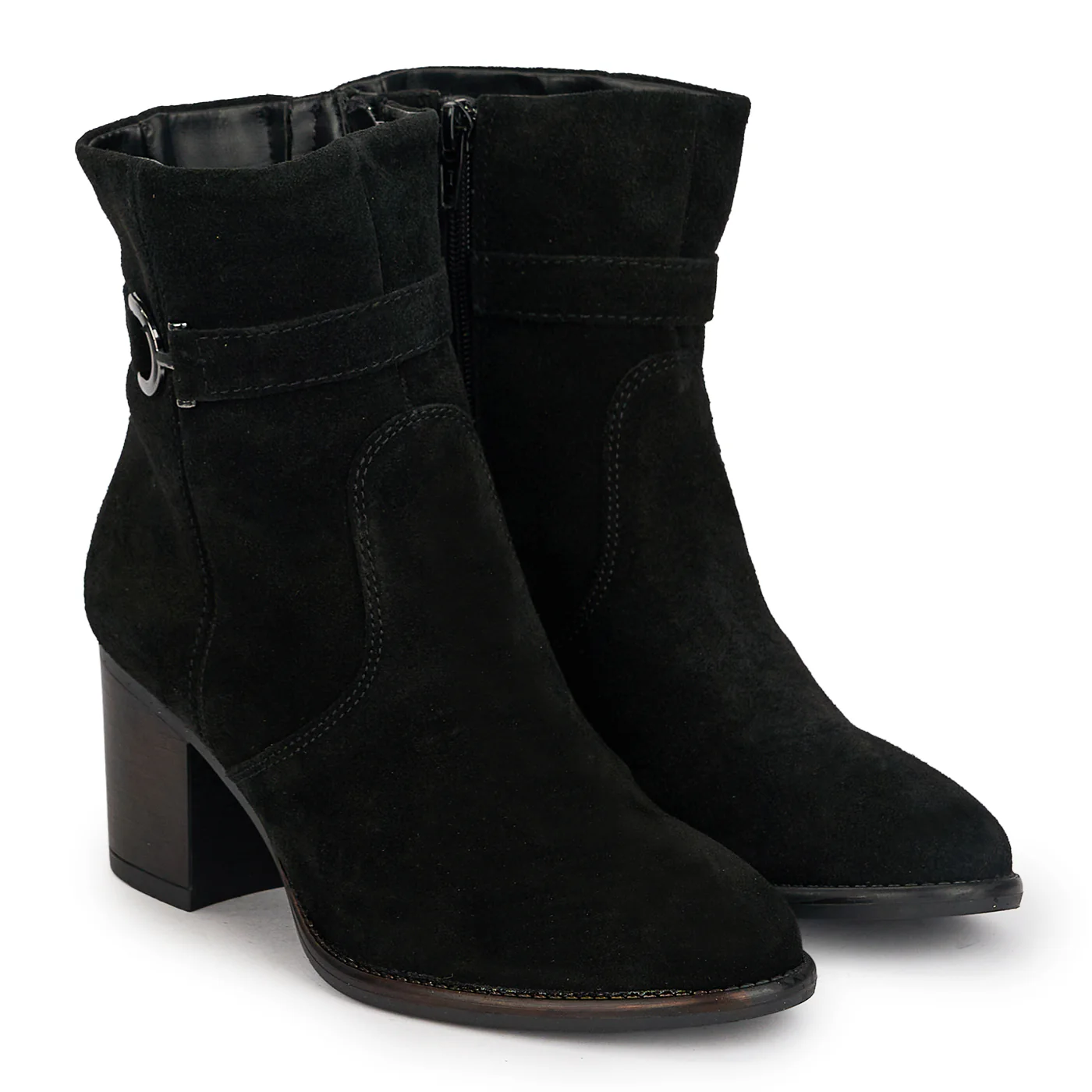 Botine dama din piele naturala neagra 19094 - Image 4