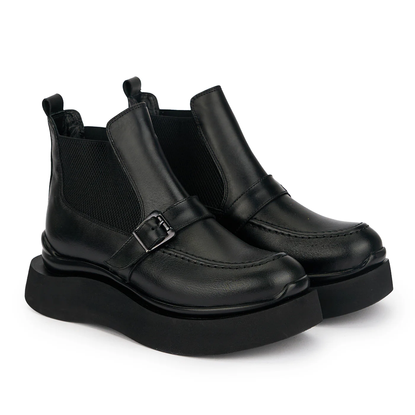 Botine dama din piele naturala neagra 19118 - Image 4