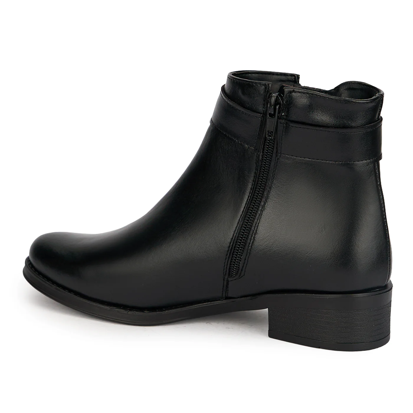 Botine dama din piele naturala neagra 19140 - Image 2