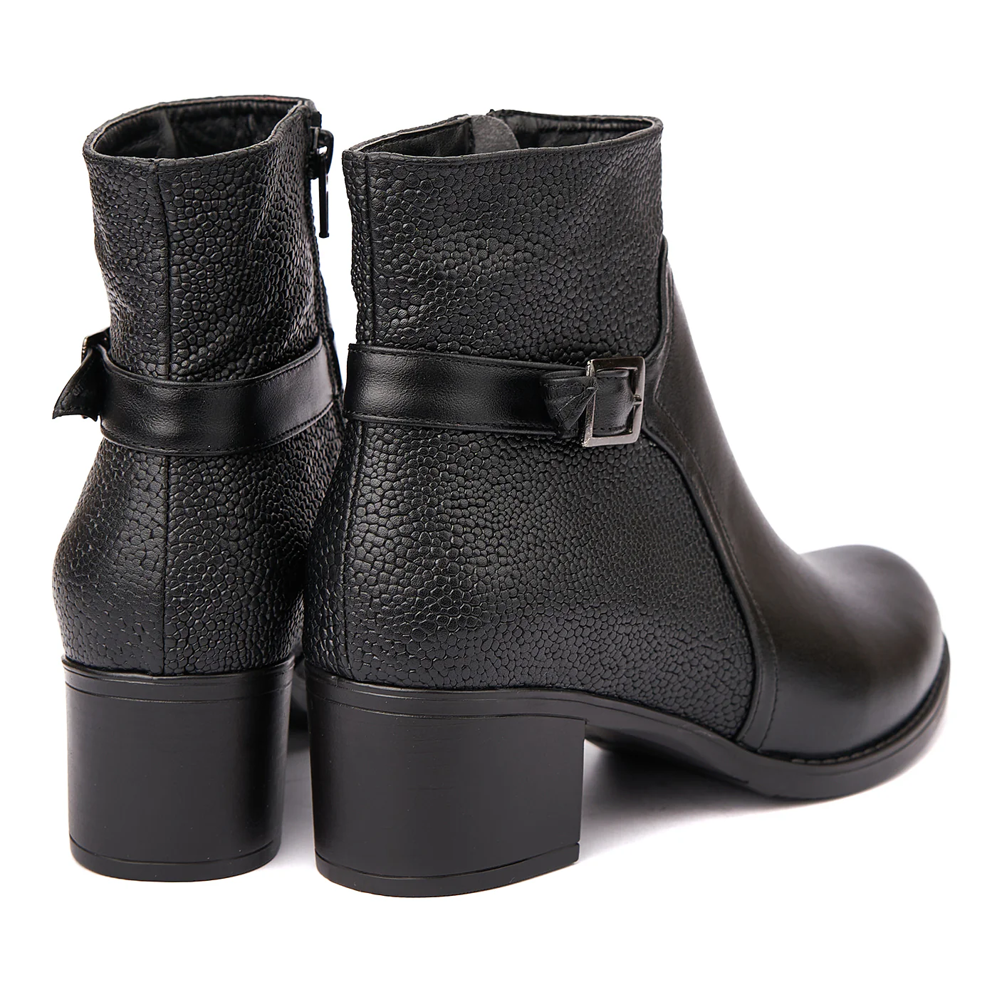 Botine dama din piele naturala neagra 6305 - Image 2