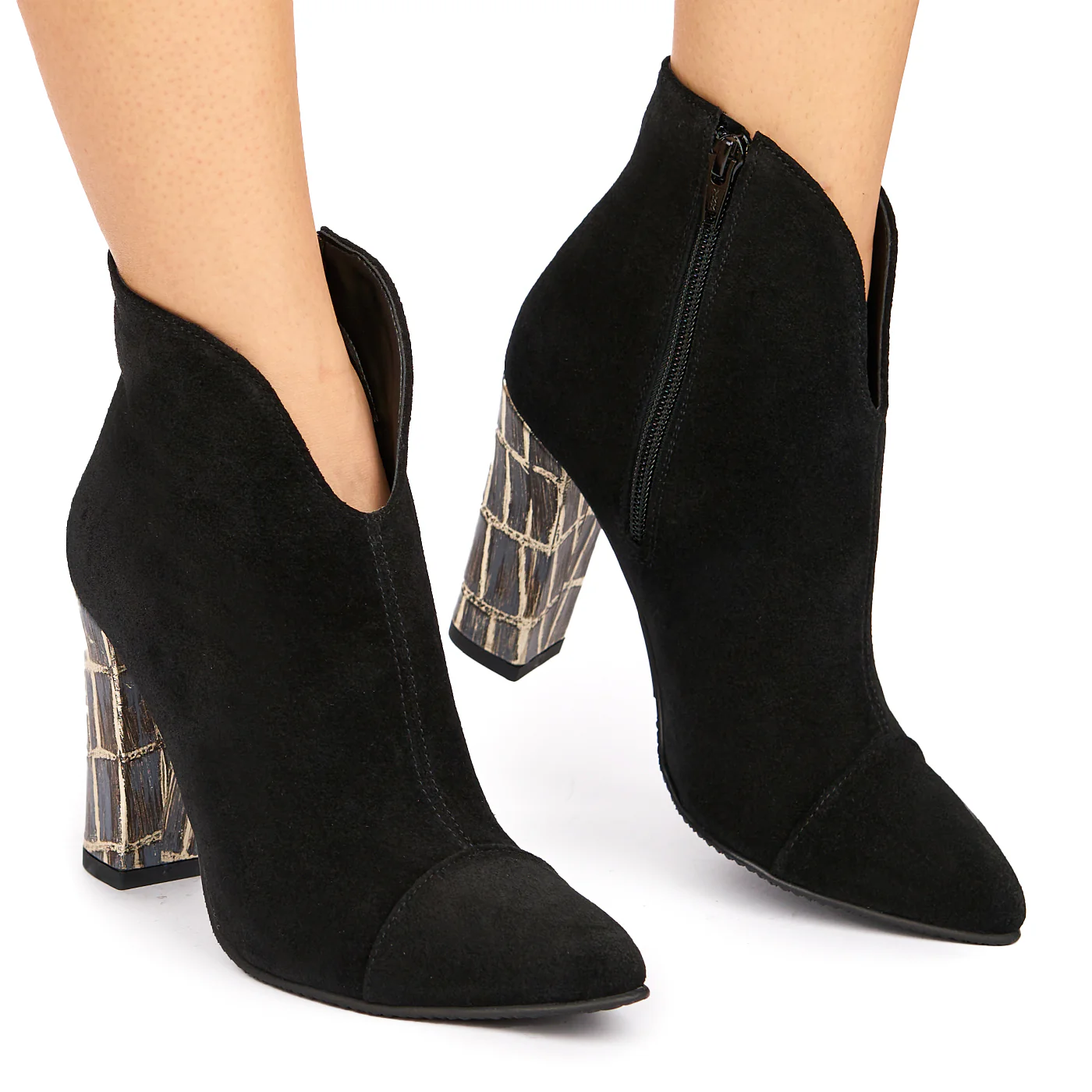 Botine dama din piele naturala neagra 6344 - Image 2