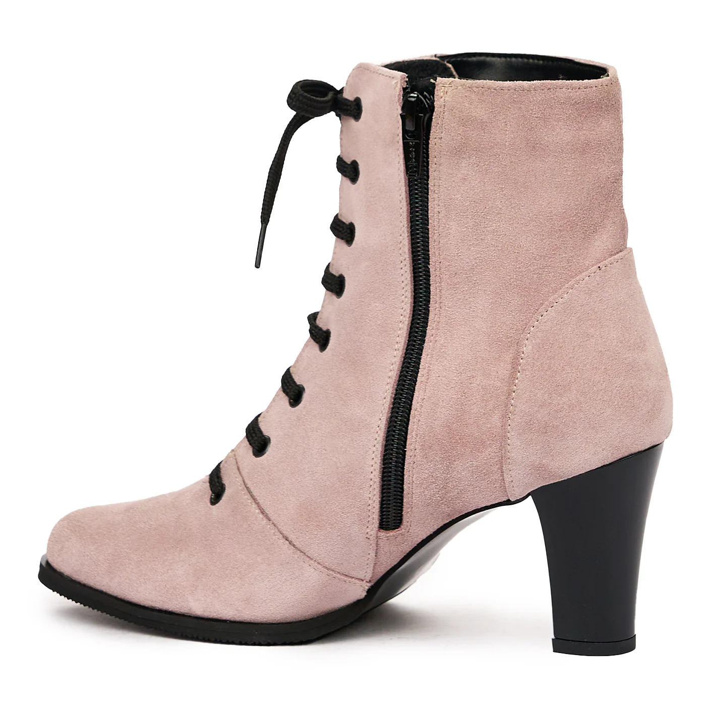 Botine dama din piele naturala roz 6712 - Image 3