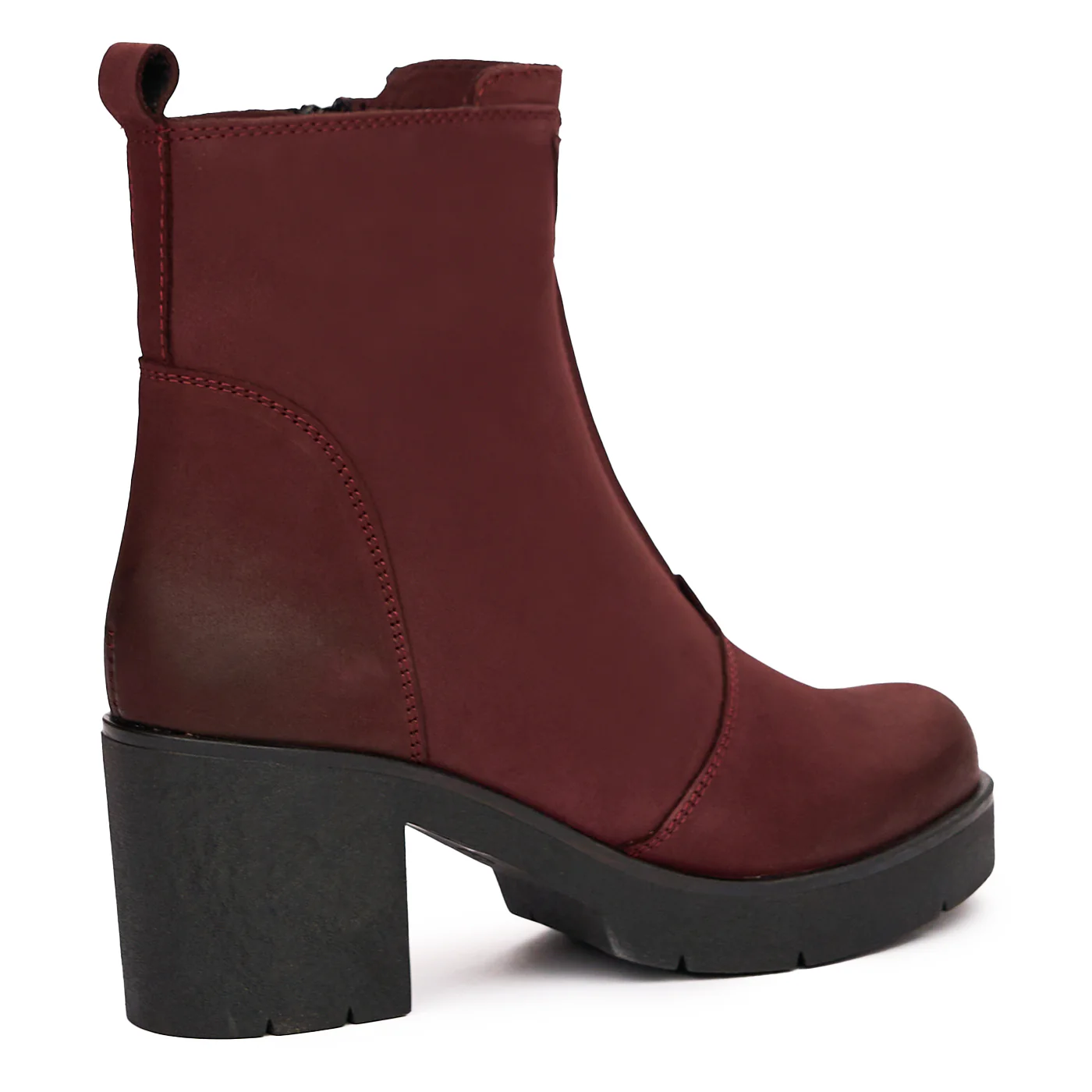 Botine dama din piele naturala visinie 3997 - Image 2