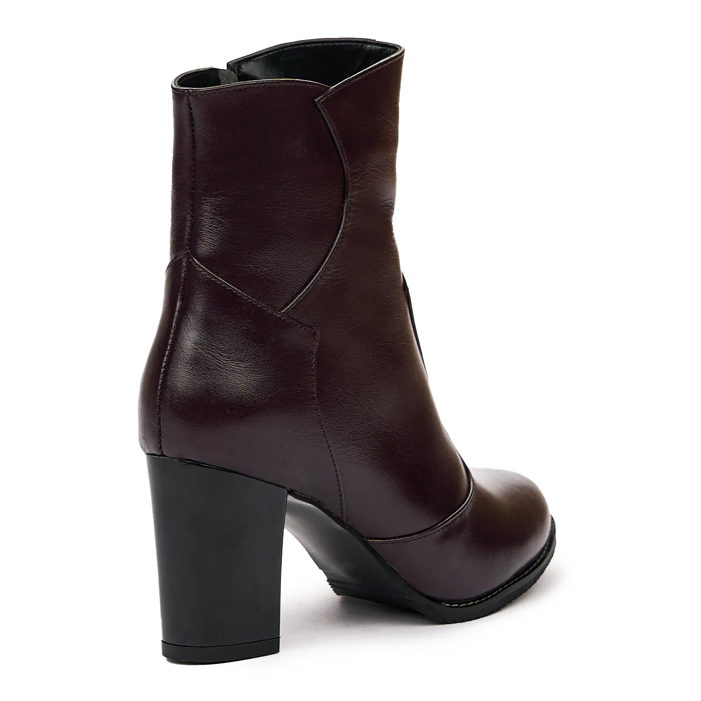 Botine dama din piele naturala visinie 6707 - Image 2