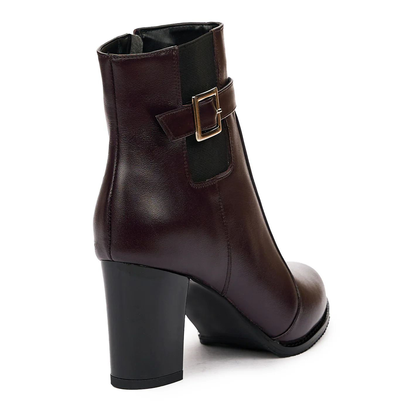 Botine dama din piele naturala visinie 6709 - Image 2
