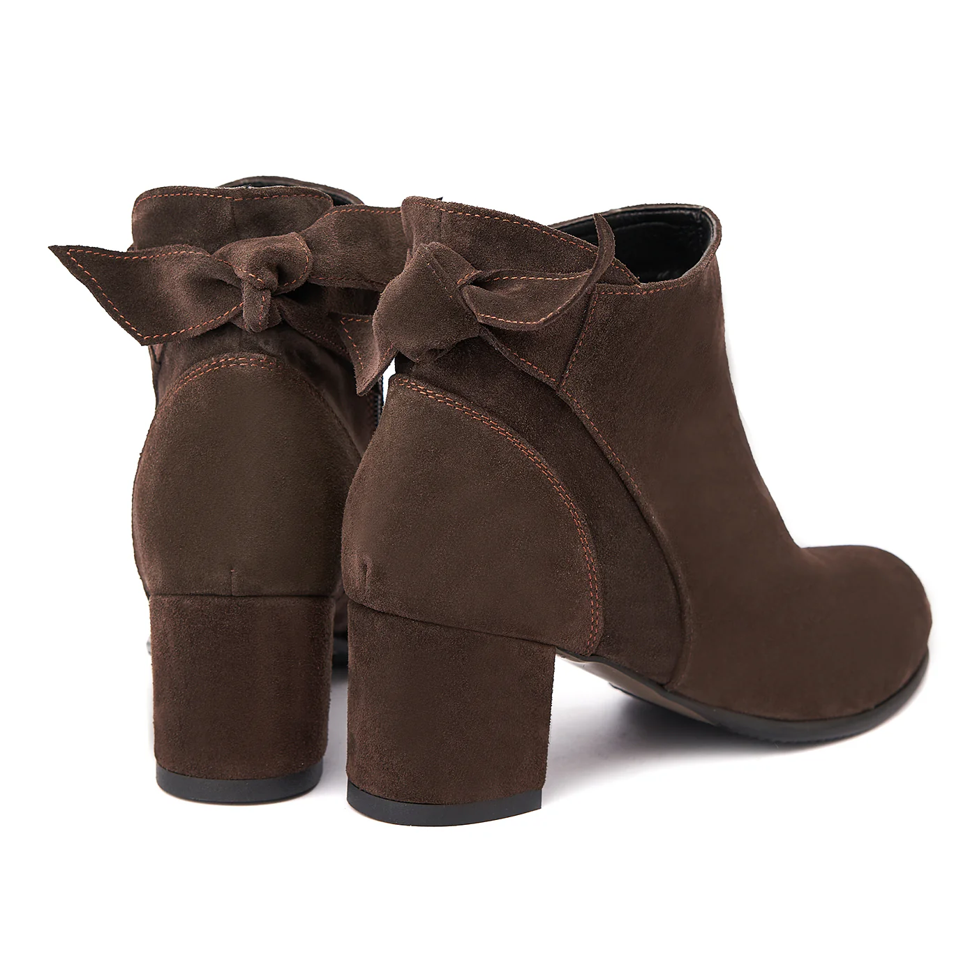 Botine dama maro din piele naturala 6298 - Image 2