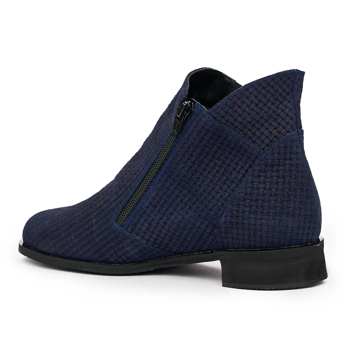 Botine Dama Piele Bleumarin Toc 3 Cm 6561 - Image 2