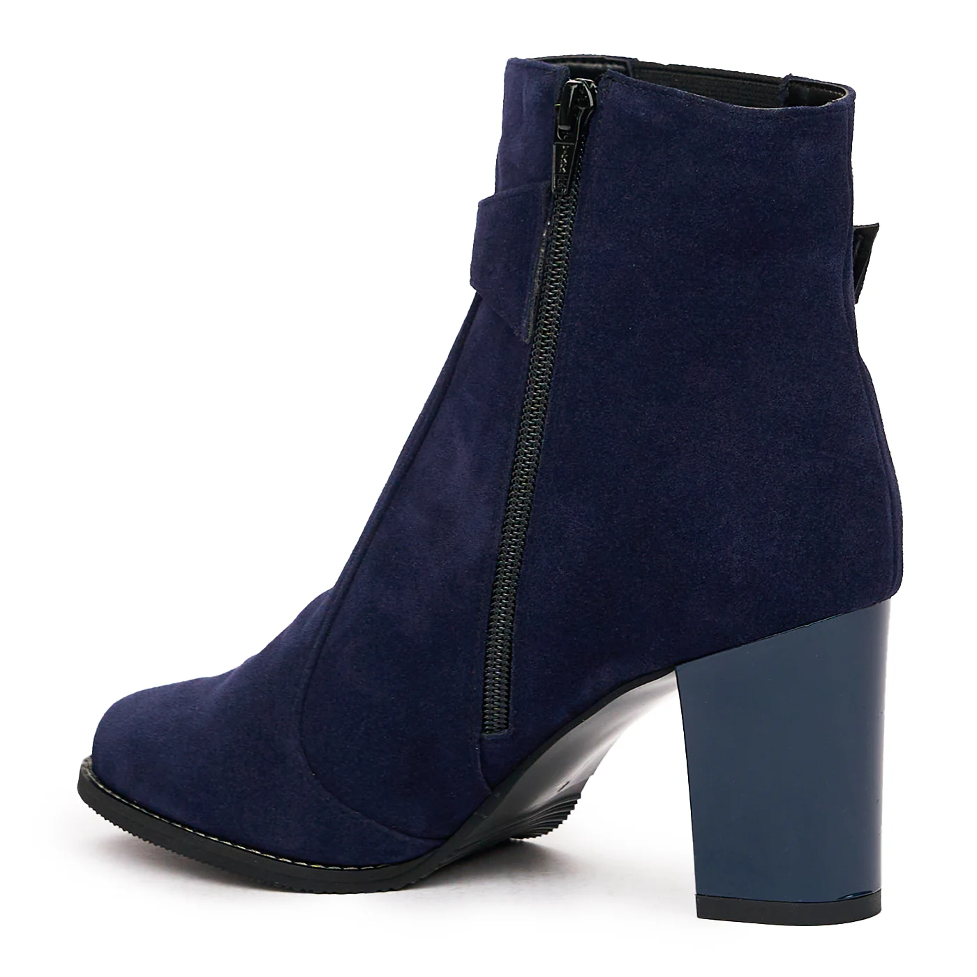 Botine Dama Piele cu Toc Gros Bleumarin 6786 - Image 3