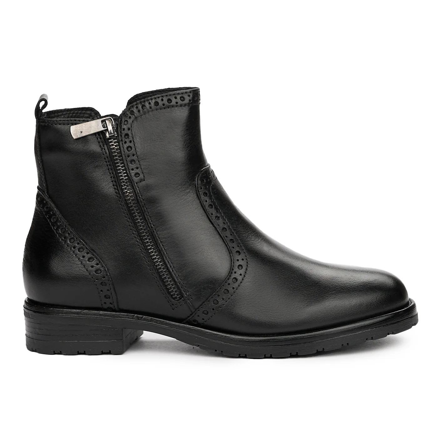 Botine Dama Piele Naturala Negre 3001