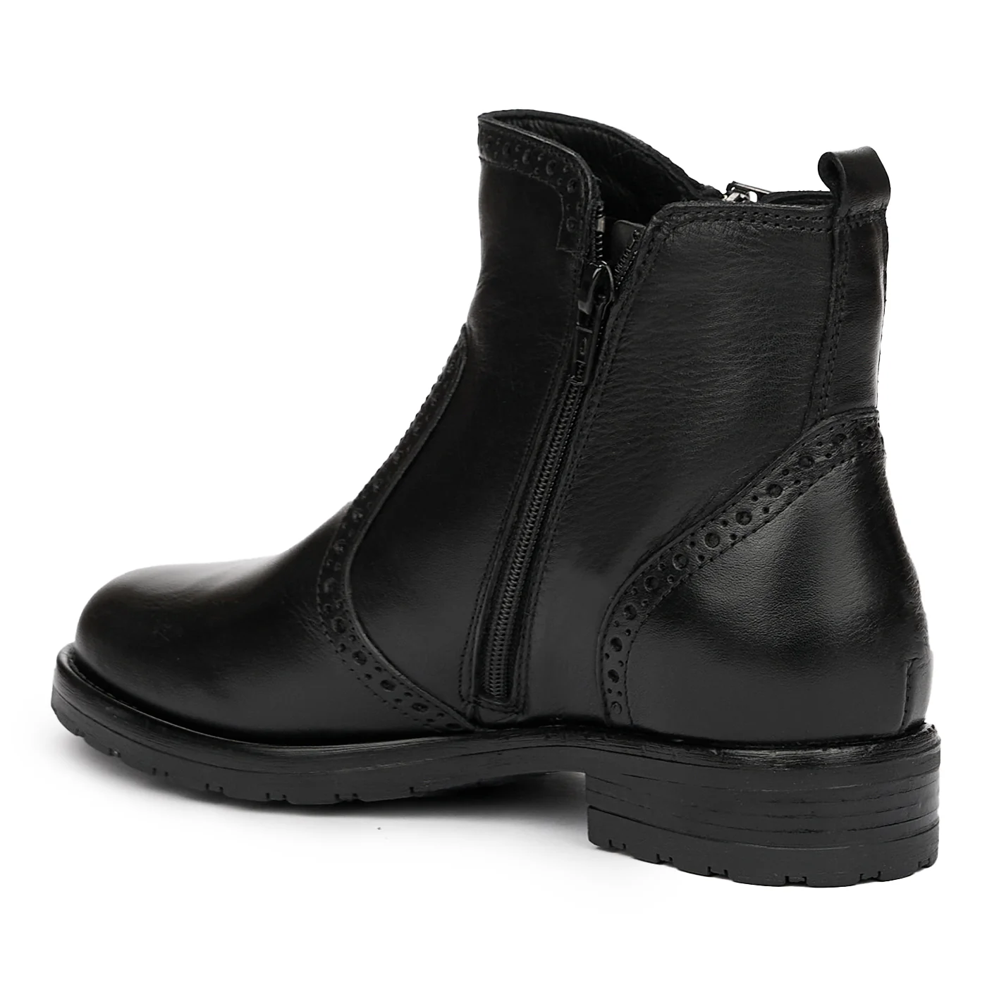 Botine Dama Piele Naturala Negre 3001 - Image 3