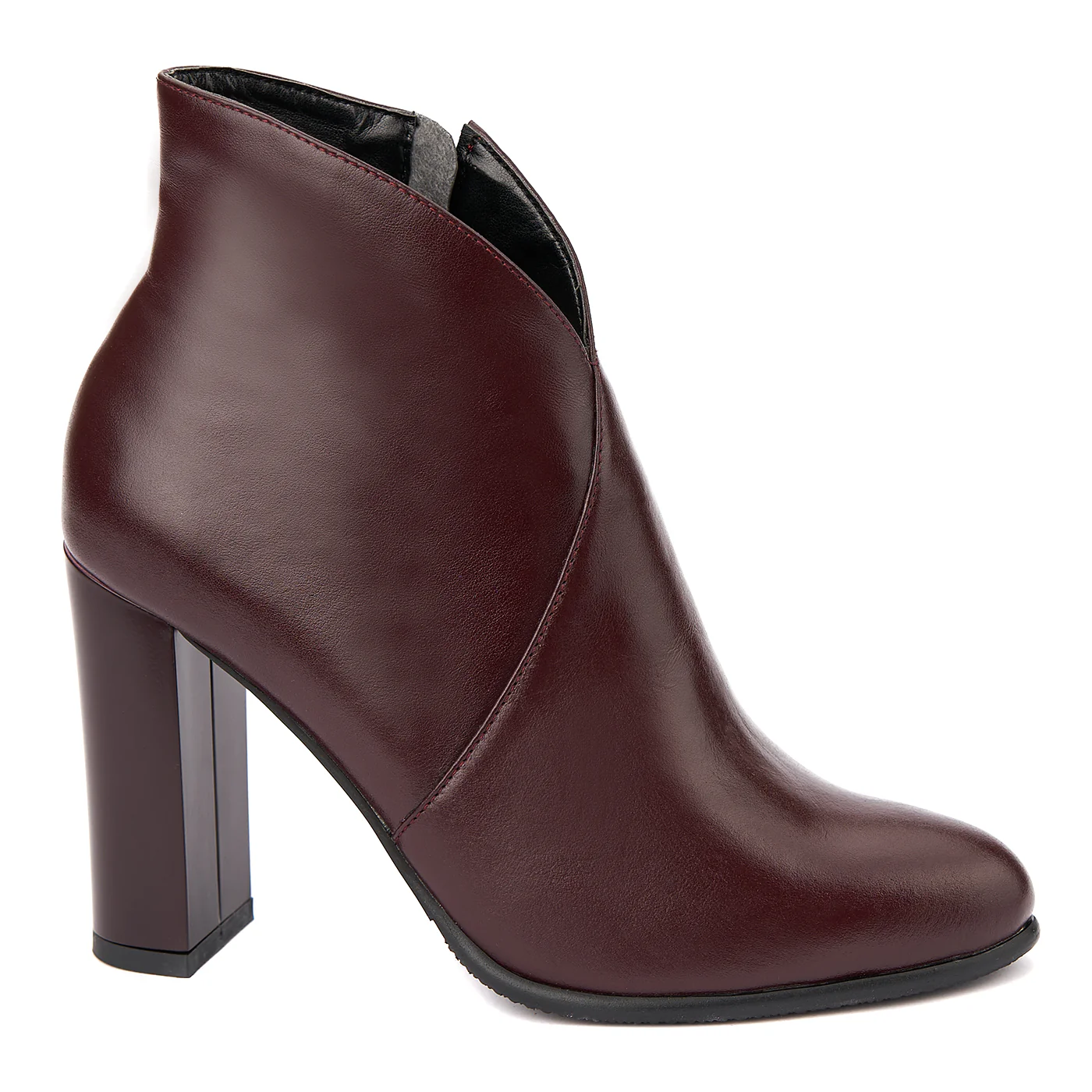 Botine dama visinii din piele naturala 6300