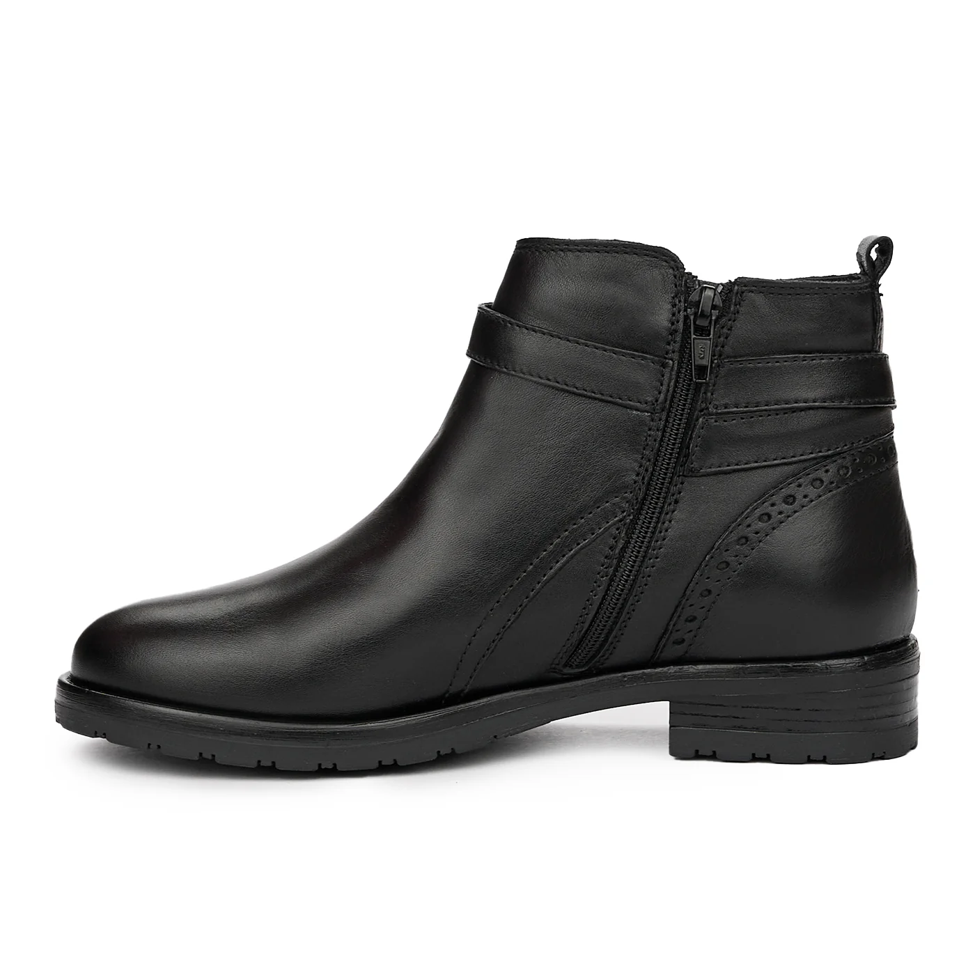 Botine de Dama din Piele Naturala Neagra 3987 - Image 5