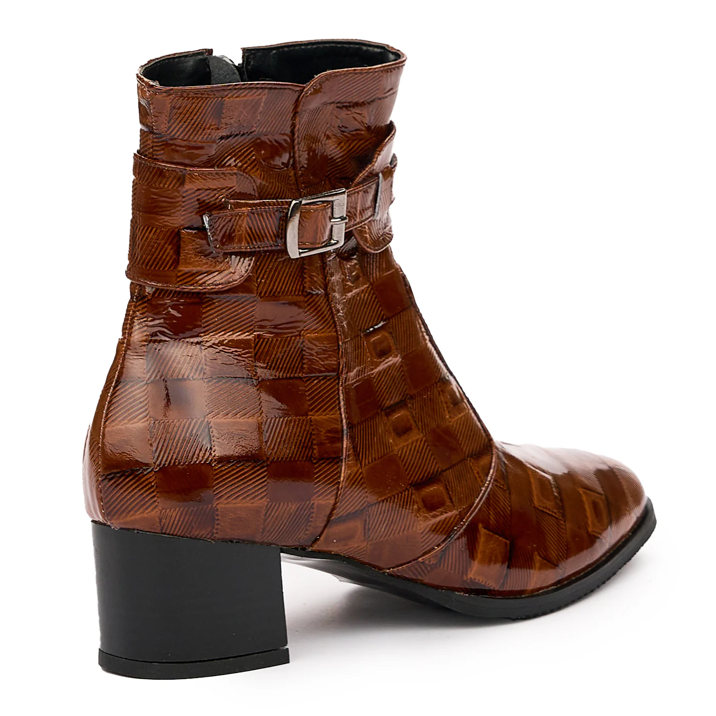 Botine din piele naturala maro 6477 - Image 2
