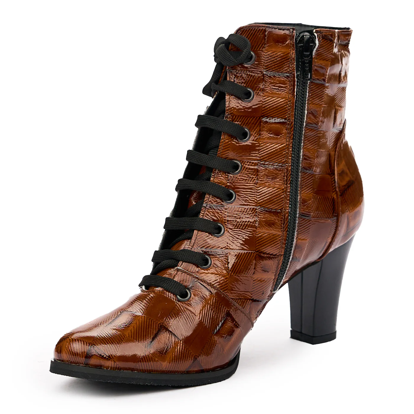Botine din piele naturala maro 6515 - Image 4