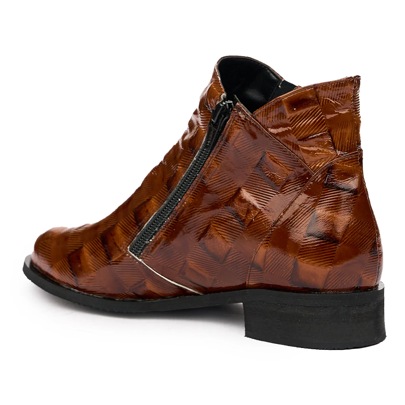 Botine din piele naturala maro 6516 - Image 3