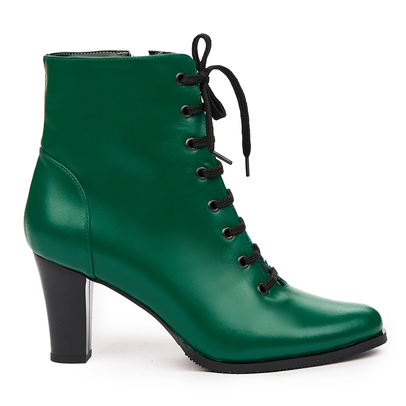 Botine elegante verzi din piele naturala 6618