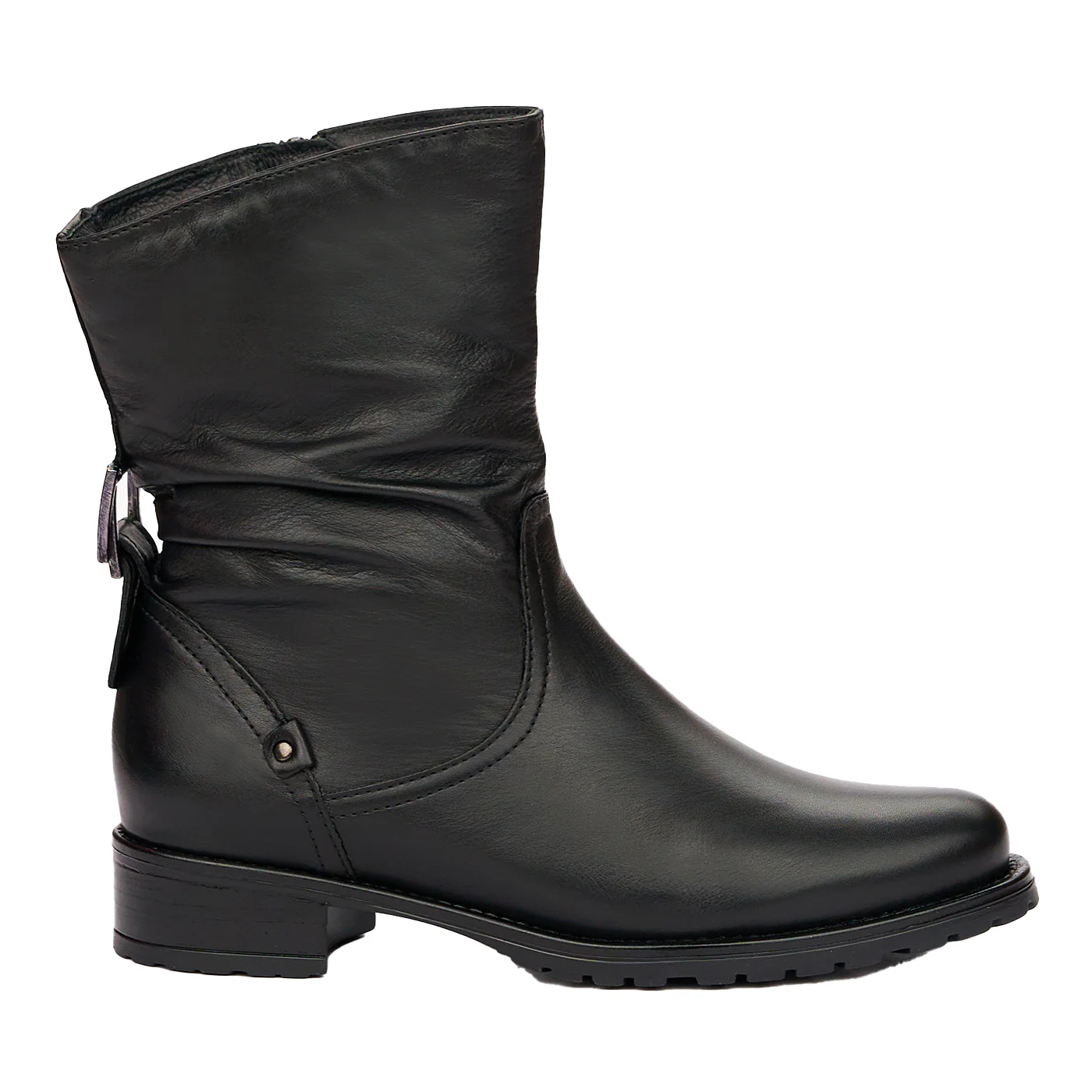 Botine Femei Piele Naturala Neagra 3994