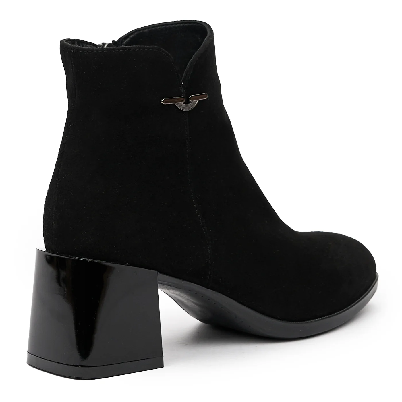 Botine negre din piele naturala 6525 - Image 2