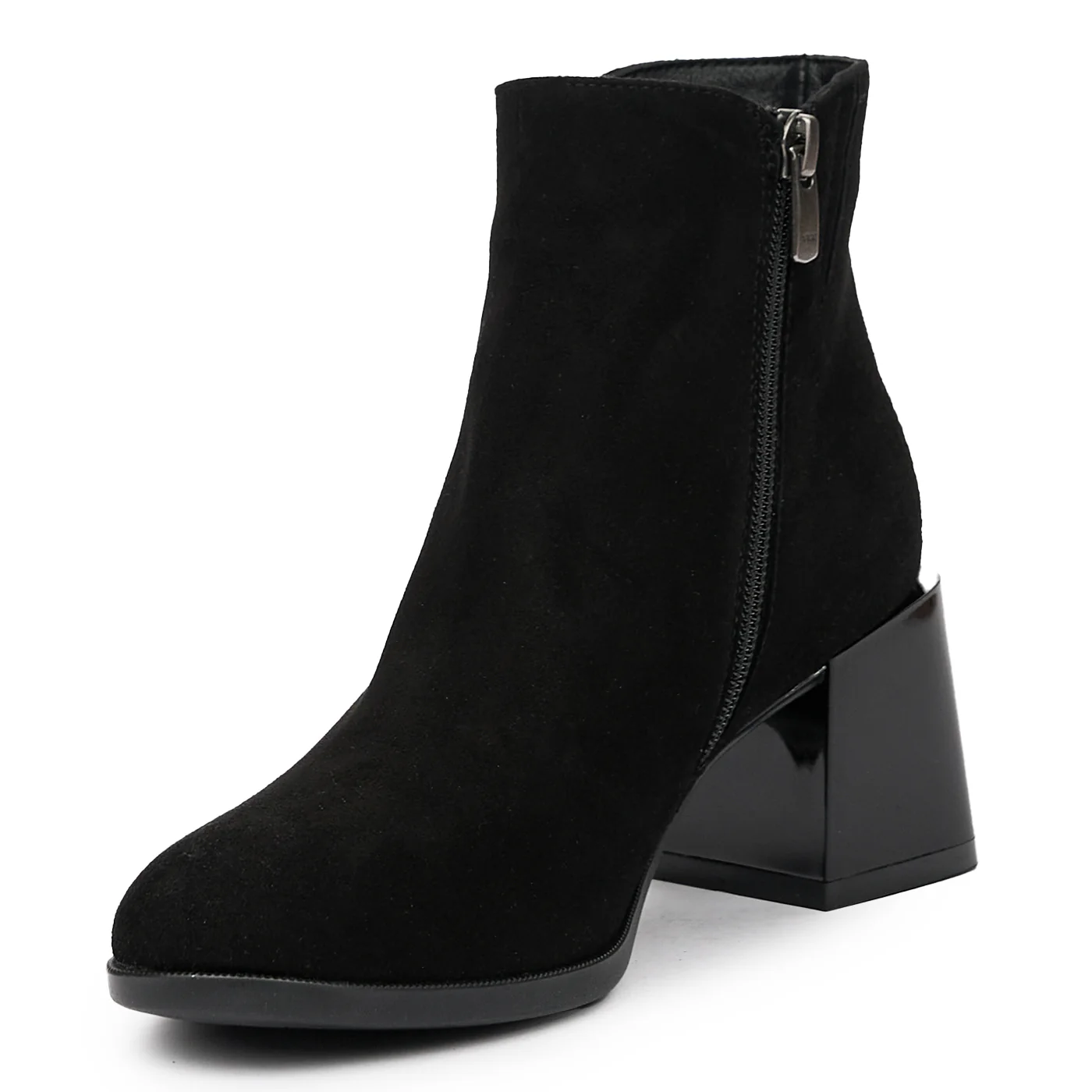 Botine negre din piele naturala 6525 - Image 4