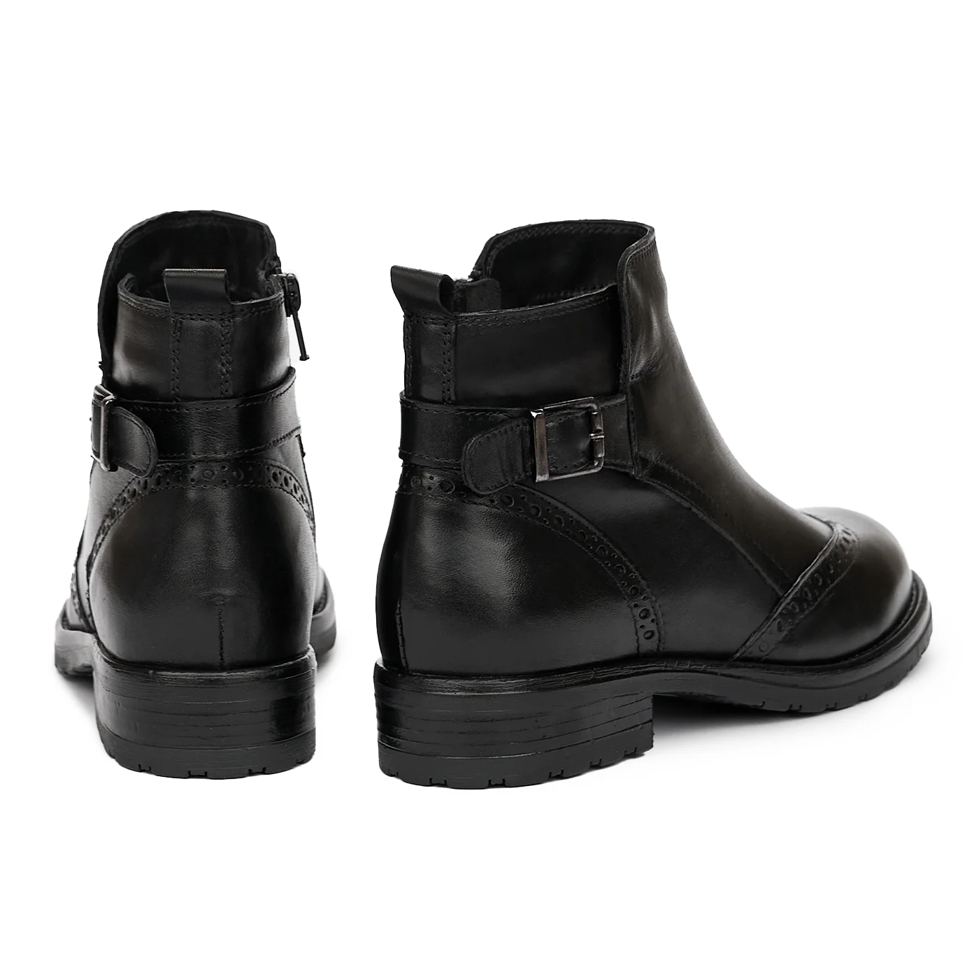 Botine Piele Naturala Dama Elegante Negre 3986 - Image 4