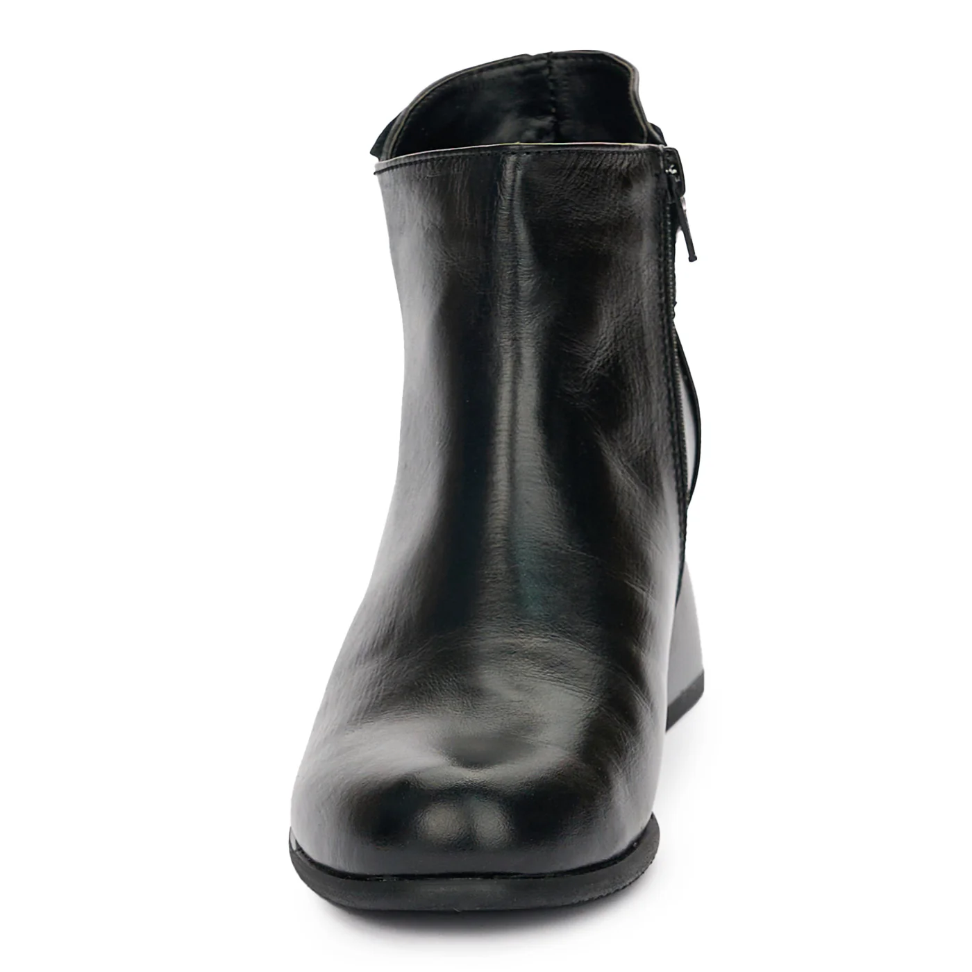 Botine Piele Negre Dama Toc 6 Cm 12403 - Image 3