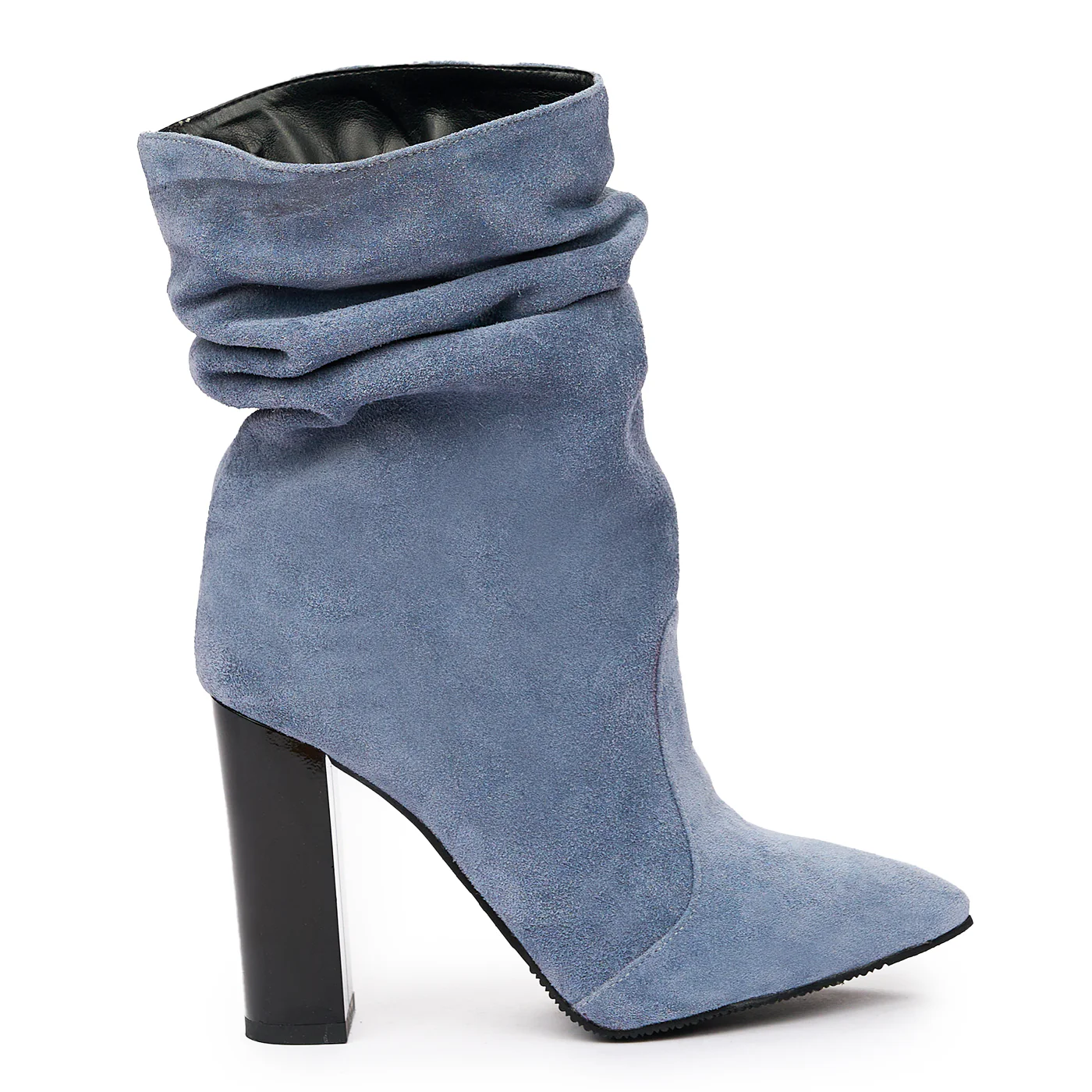 Cizme Albastre Piele Intoarsa 6518