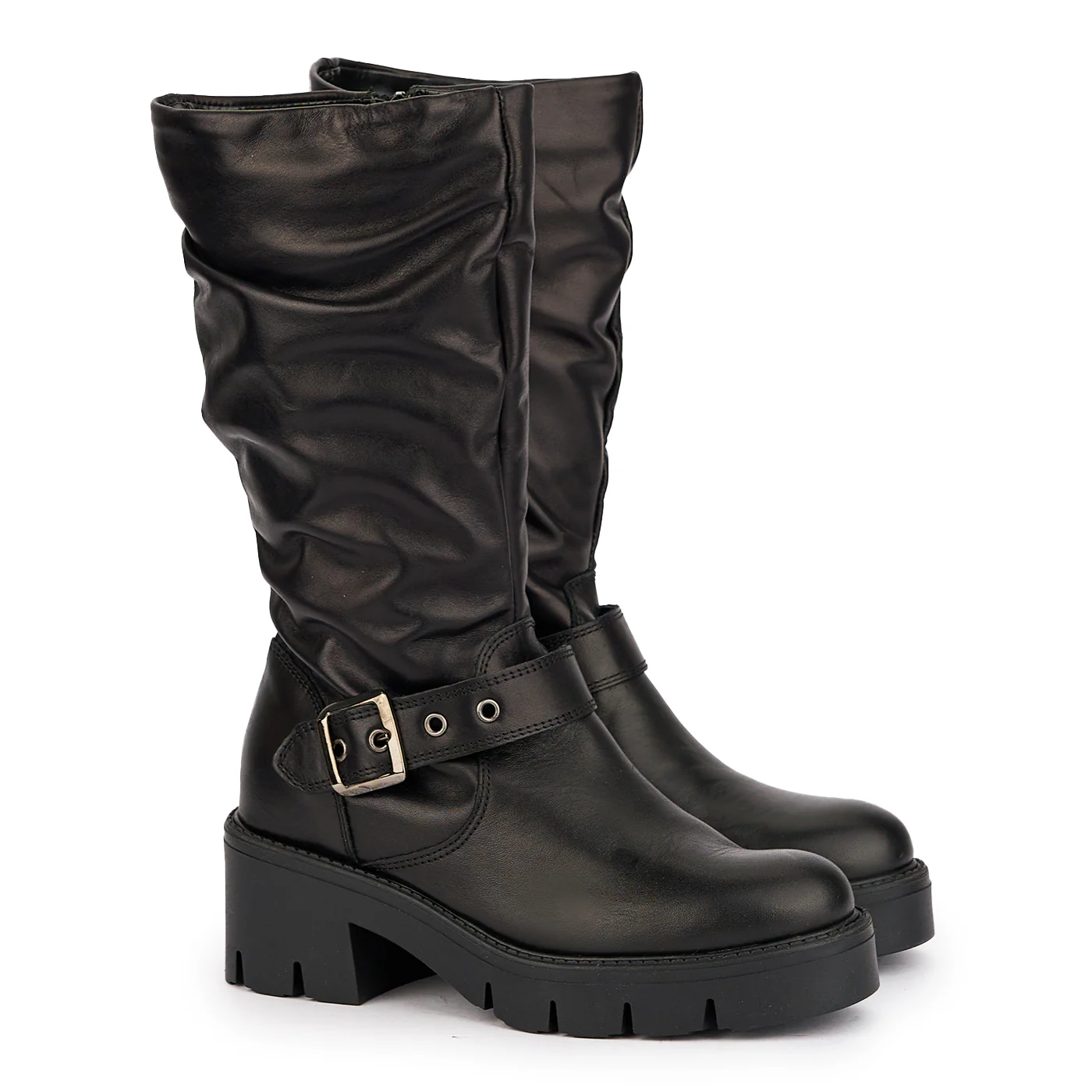 Cizme dama din piele naturala neagra 17031 - Image 4